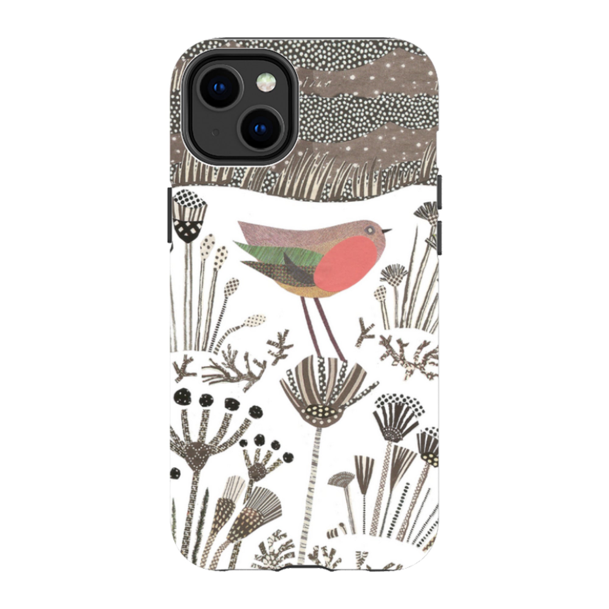 iPhone Tough Case - Robin in Snow By Jane Robbins