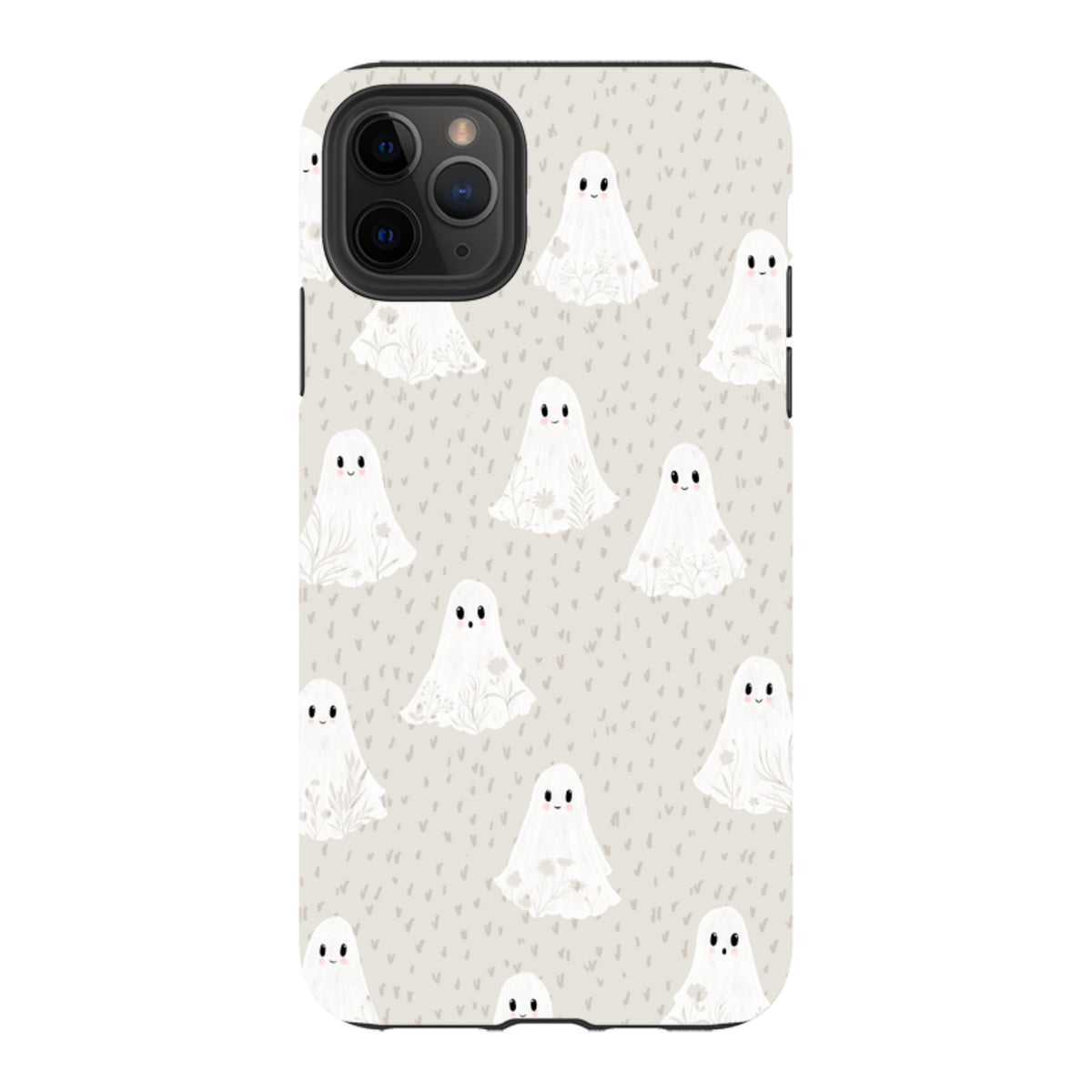 iPhone Tough Case - Floral Ghosts - Stone By Katherine Quinn