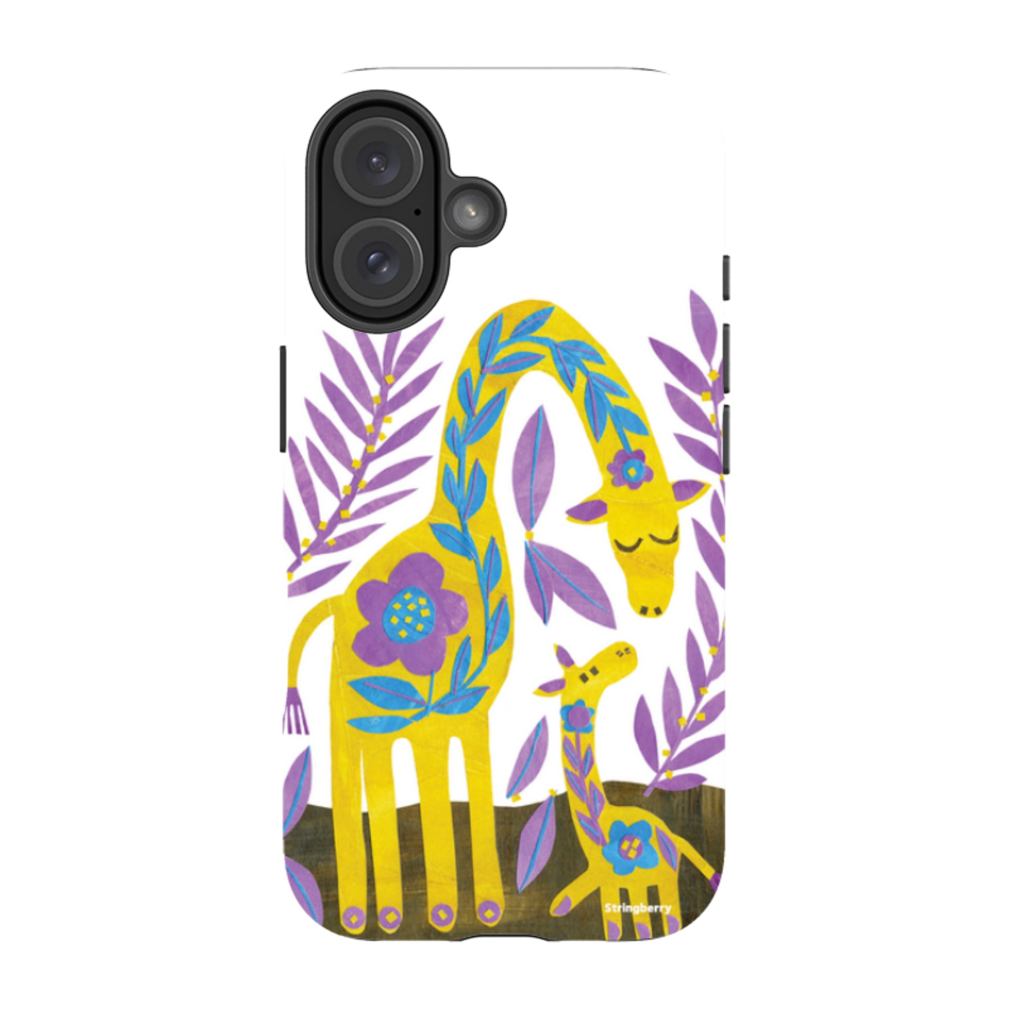 iPhone MagSafe Tough Case - Folk Giraffes By Tracey English