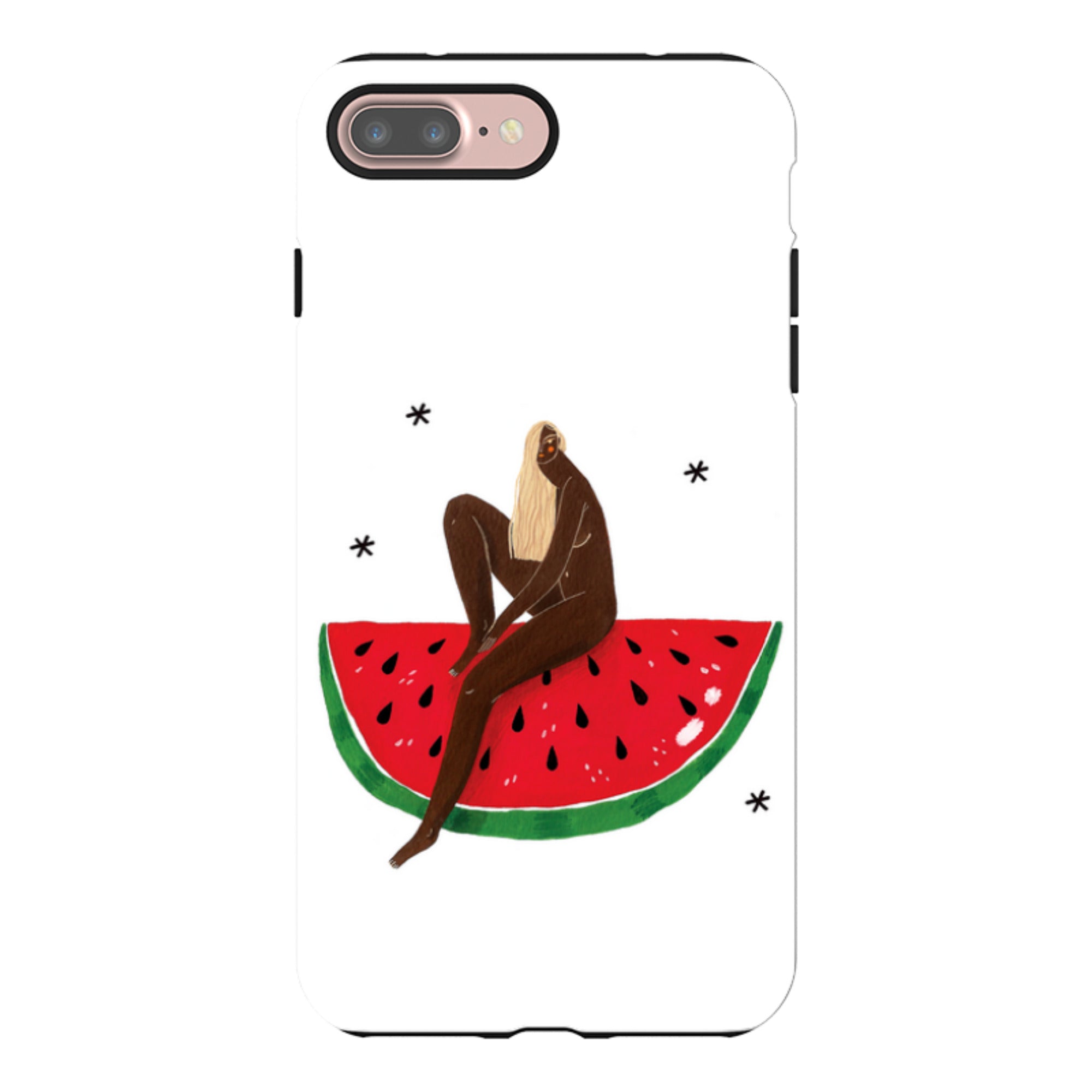 iPhone Tough Case - Watermelon Girl By Madalina Andronic