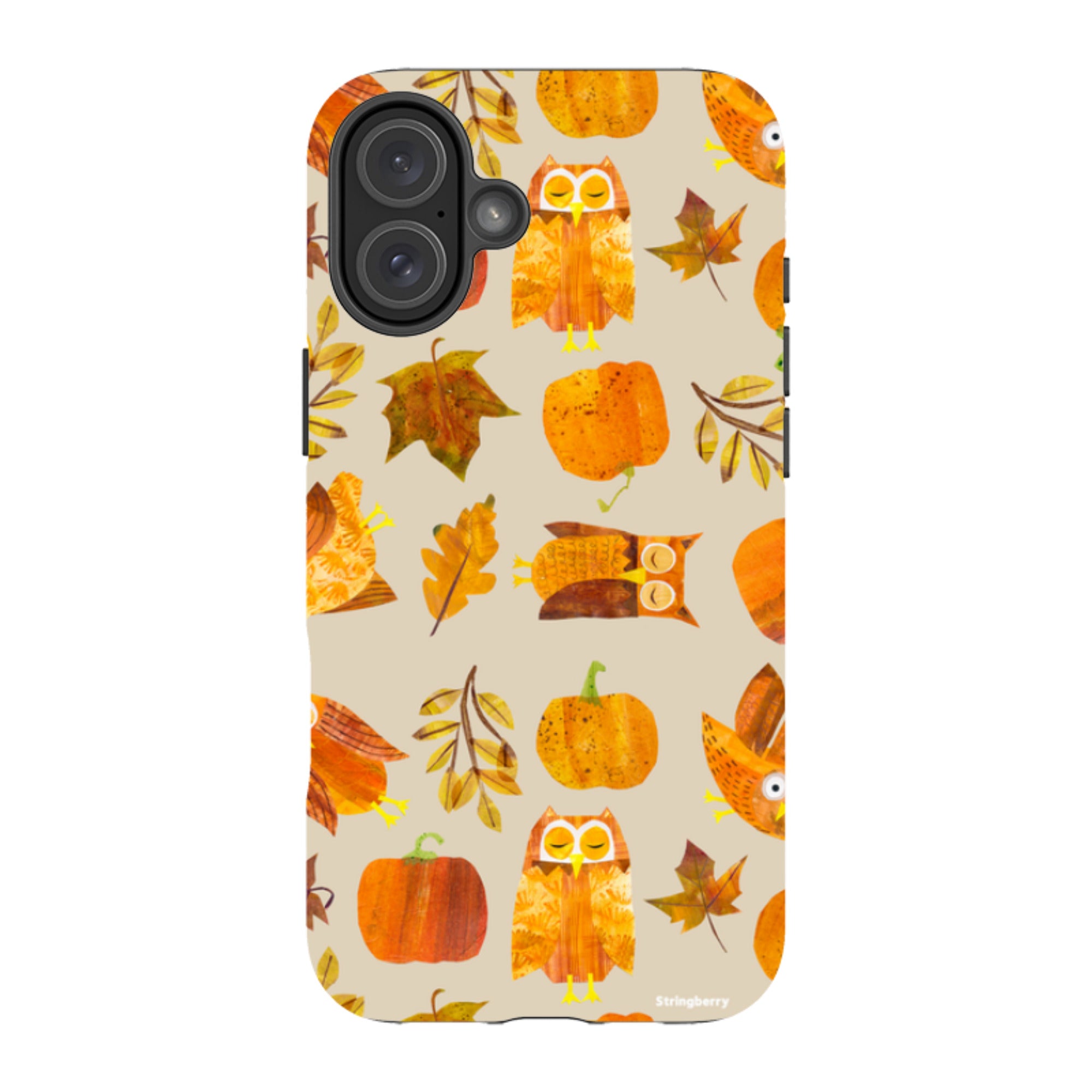 iPhone Tough Case - Pumpkins and Owls By Tracey English