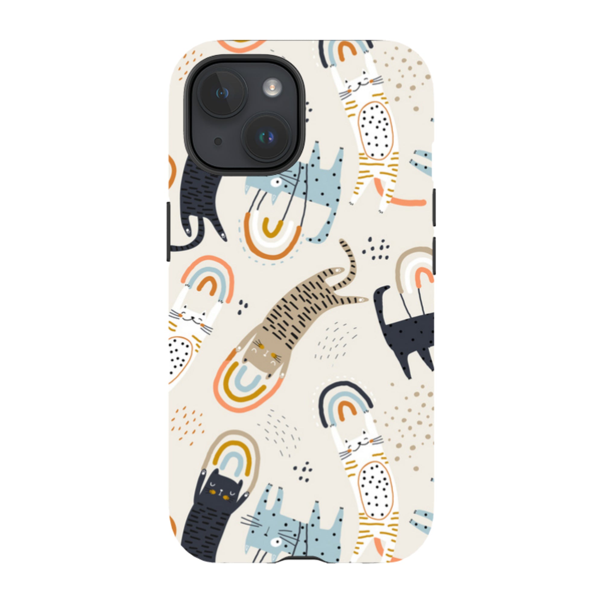 iPhone Tough Case - Rainbow Cats
