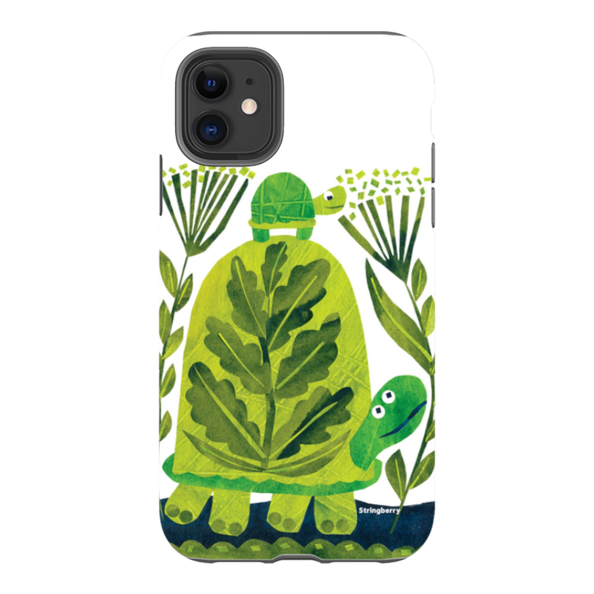 iPhone Tough Case - Folk Tortoise By Tracey English