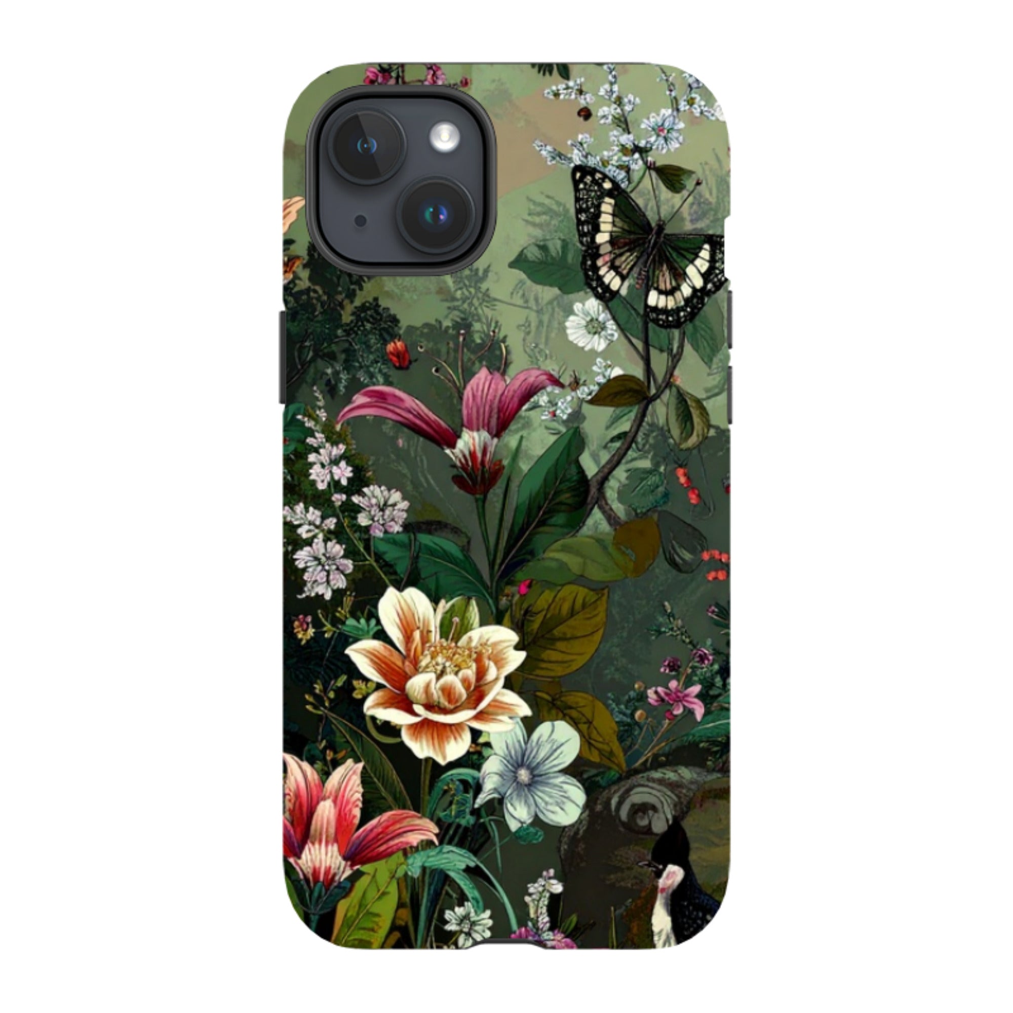 iPhone Tough Case - Green Vyne Butterfly