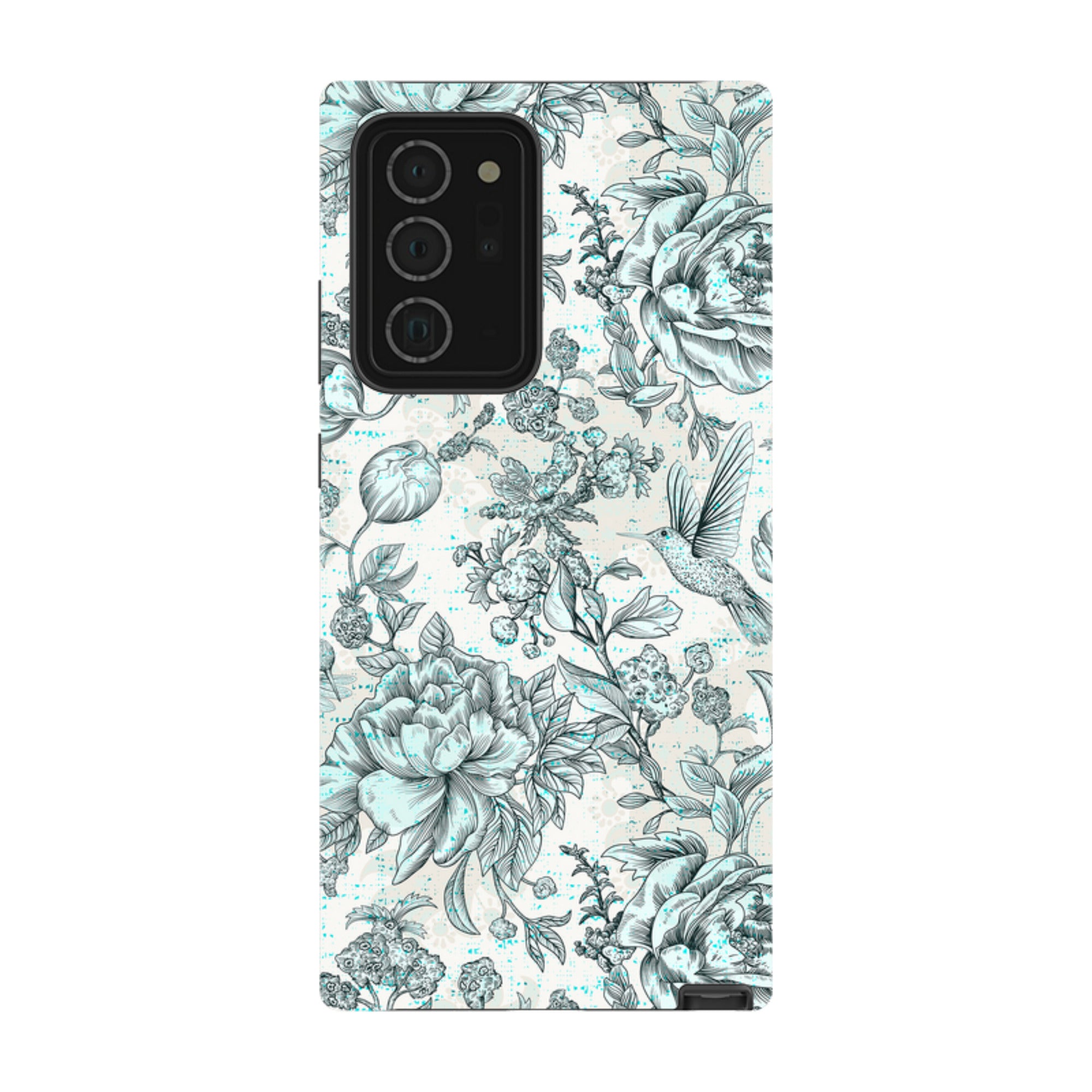 Samsung Tough Case - Blue peonies