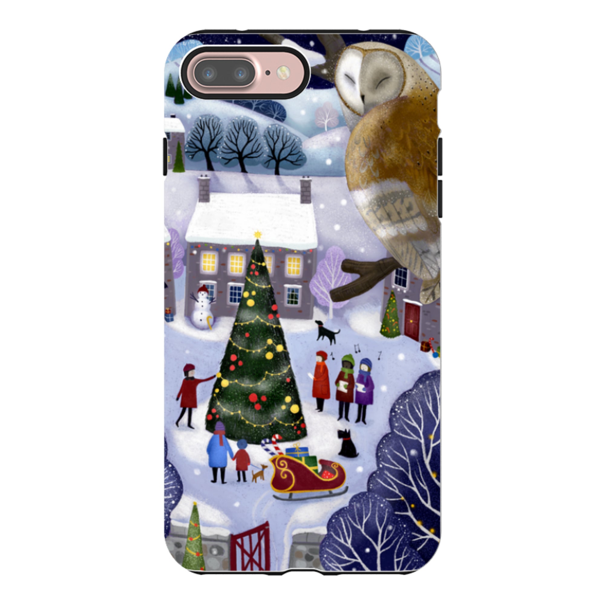 iPhone Tough Case - Advent Owl By Bex Parkin