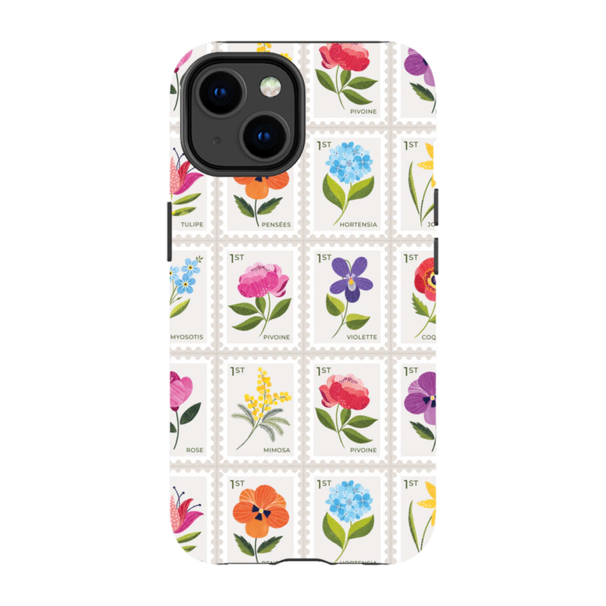 iPhone Tough Case - Floral Postage Stamps By Ali Brookes