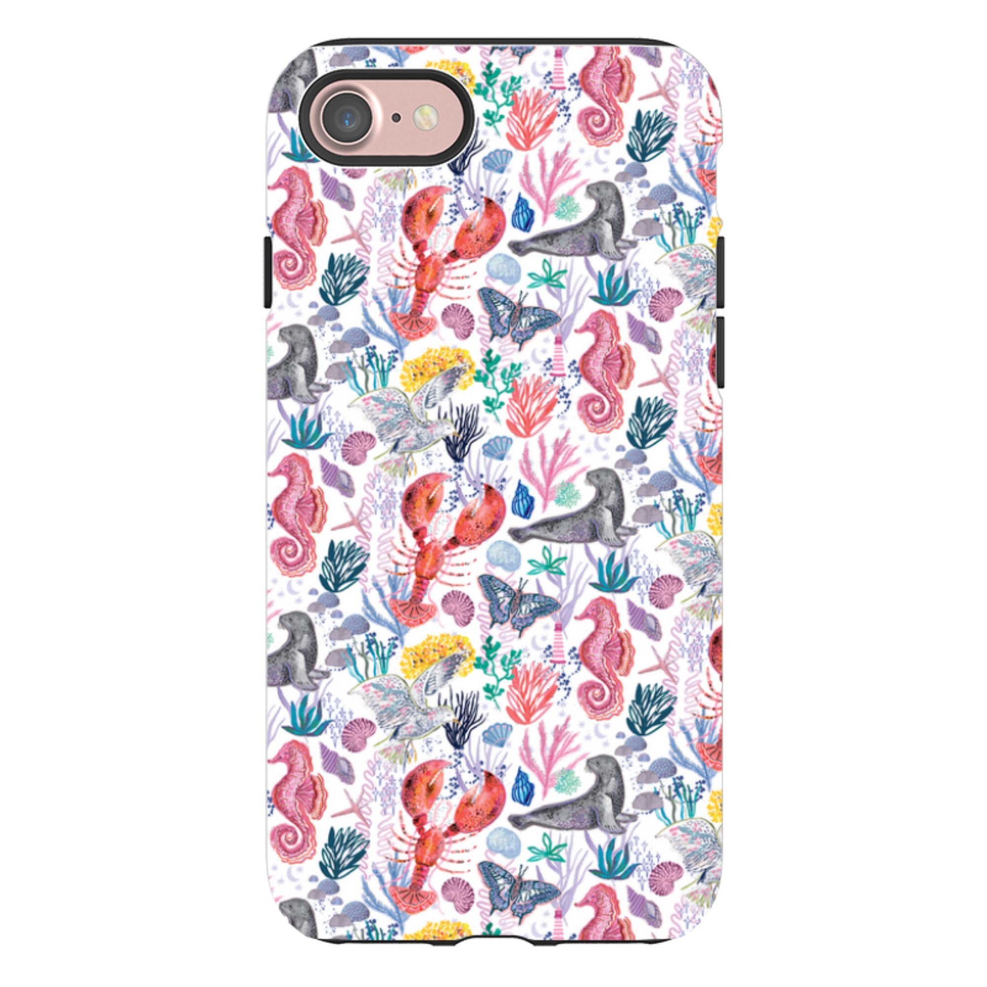 iPhone Case - Coastline Pattern-B By Emma Frances Grant