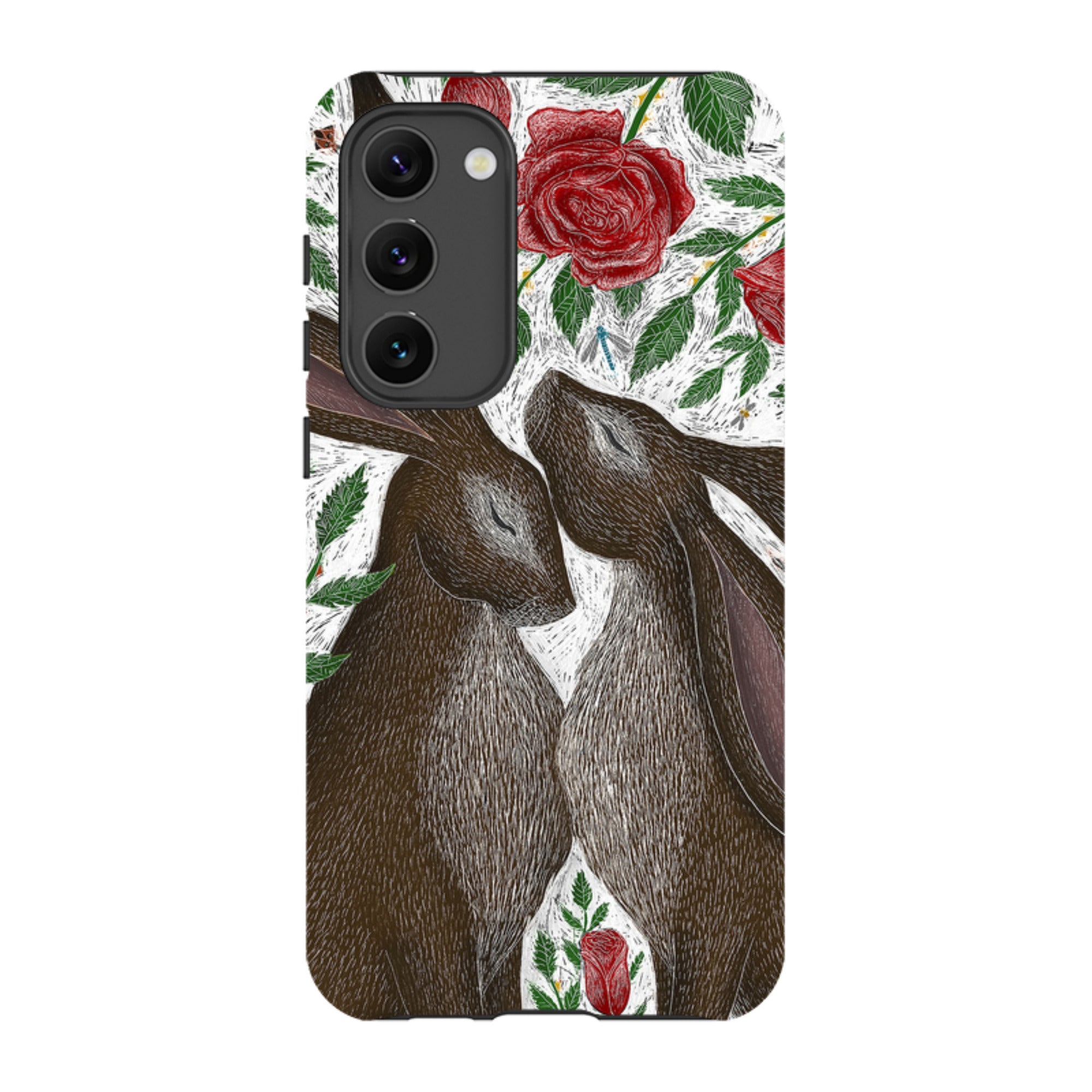 Samsung Tough Case - Hares And Red Roses By Catherine Rowe