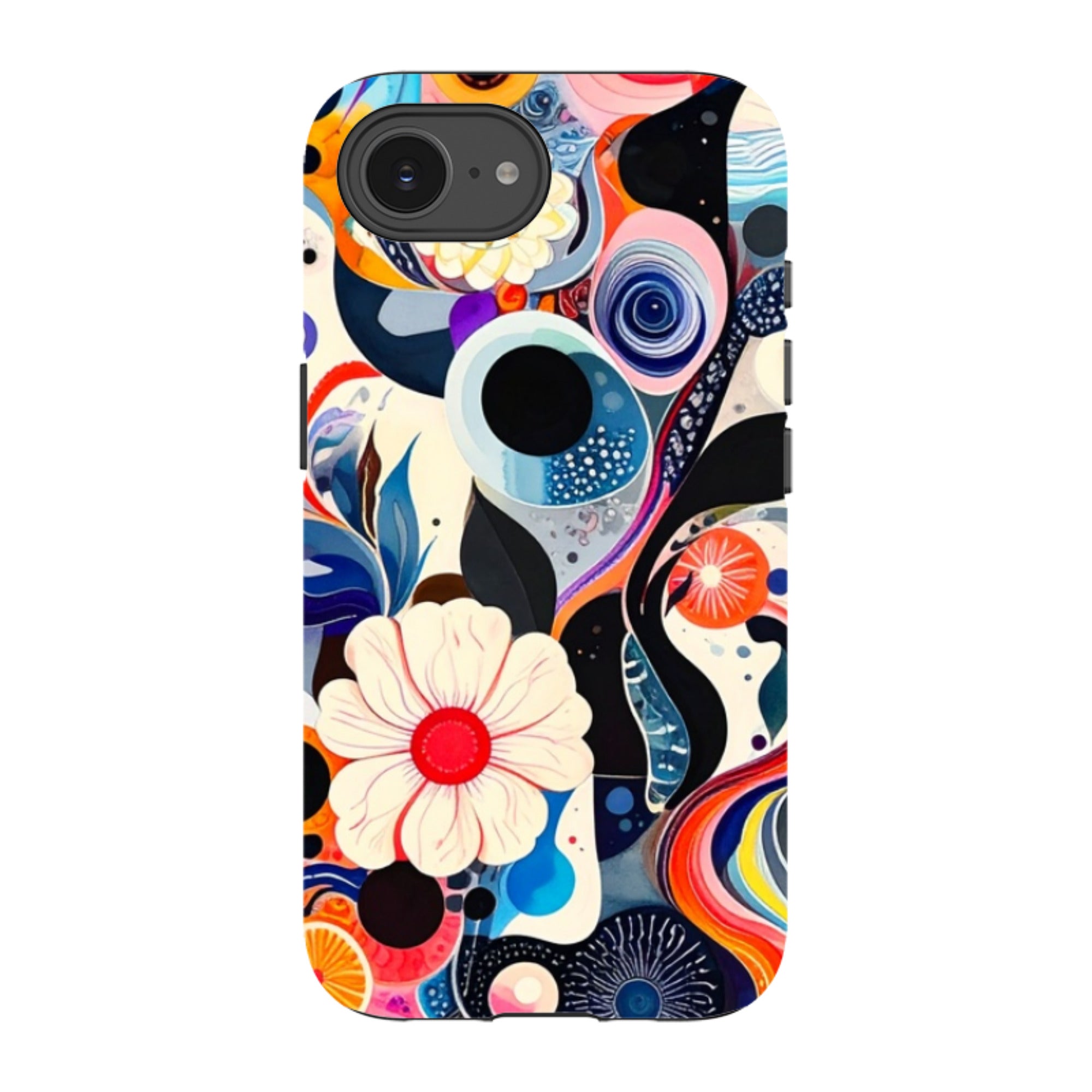iPhone Tough Case - Floral Marble