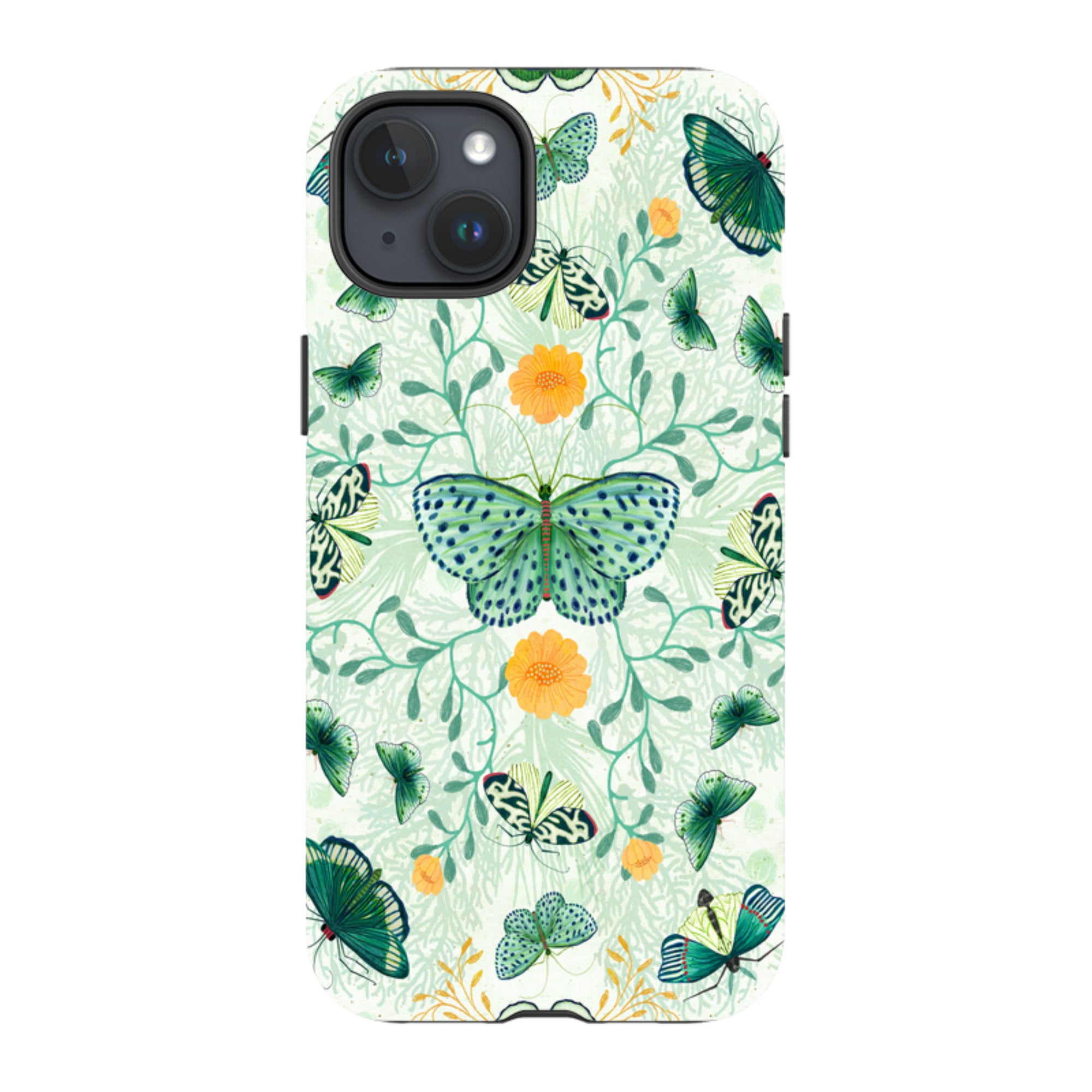 iPhone MagSafe Tough Case - Medium Moths 1 By Katherine Quinn