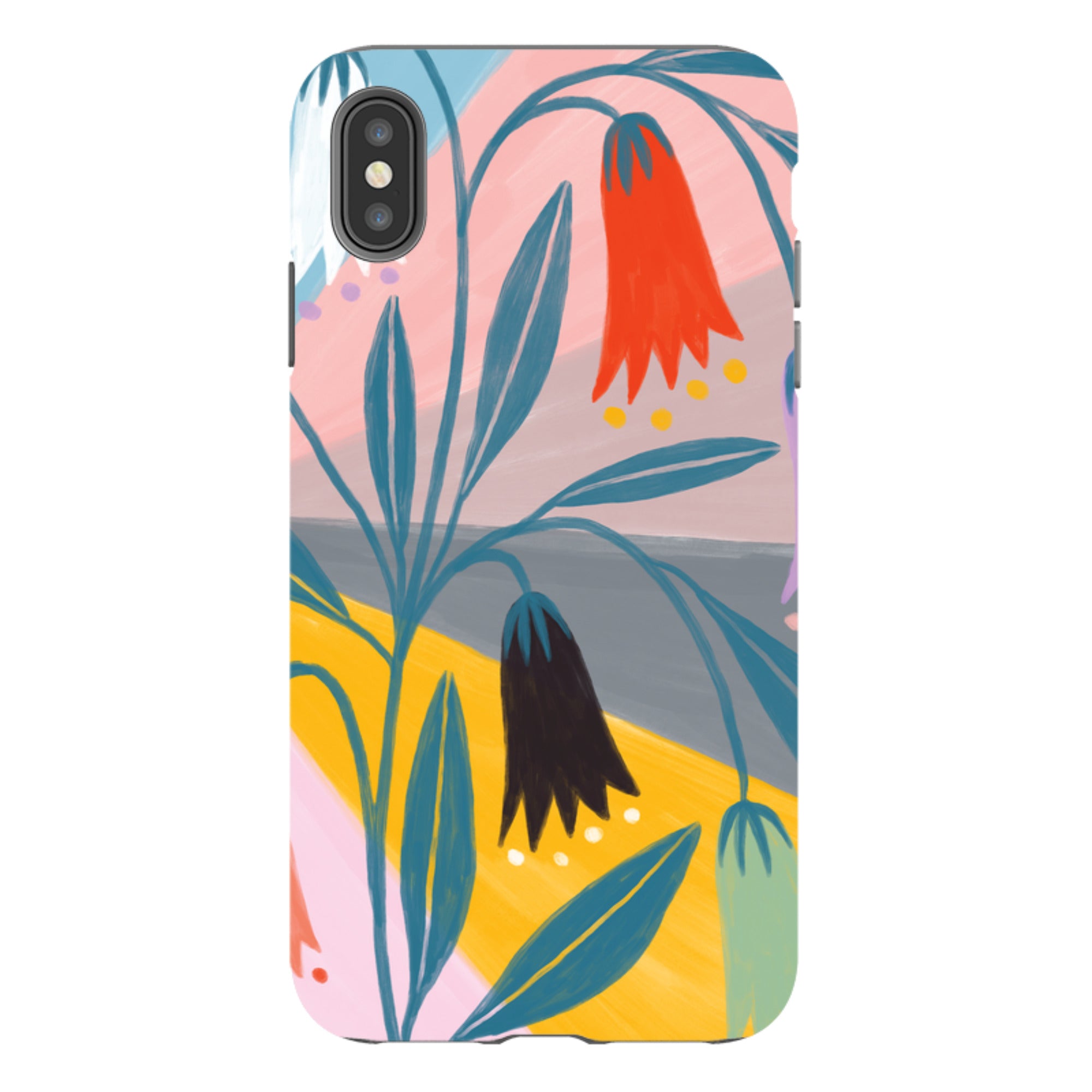 iPhone Tough Case - Bell Flowers By Lee Foster Wilson
