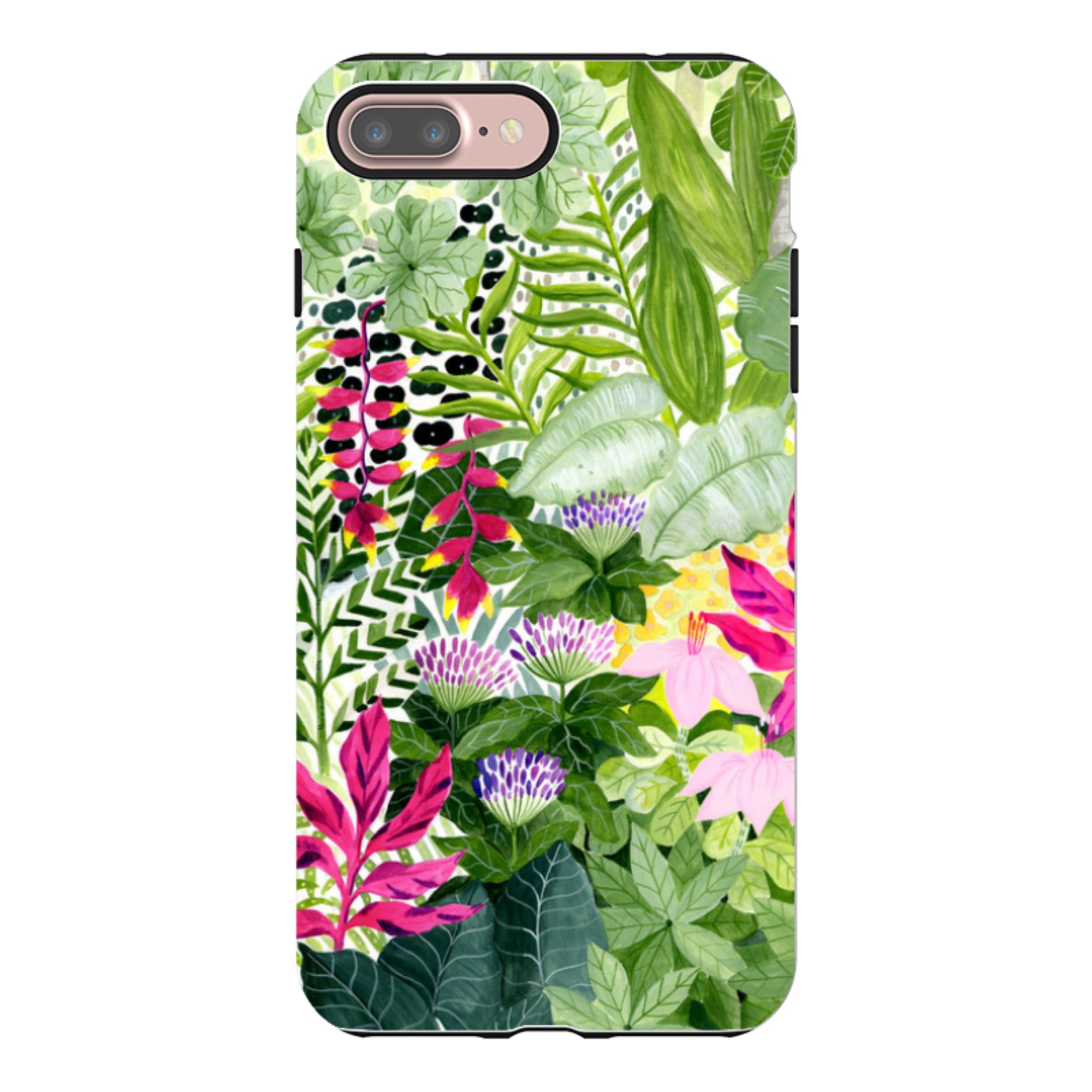 iPhone Tough Case - Pink Botanical By Bex Parkin