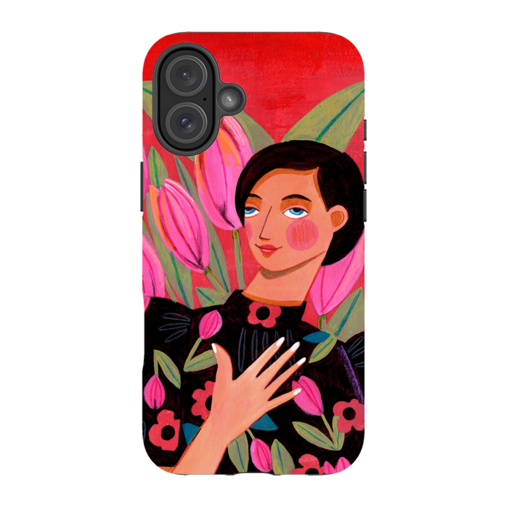 iPhone Tough Case - Tulip Woman By Caroline Bonne Muller