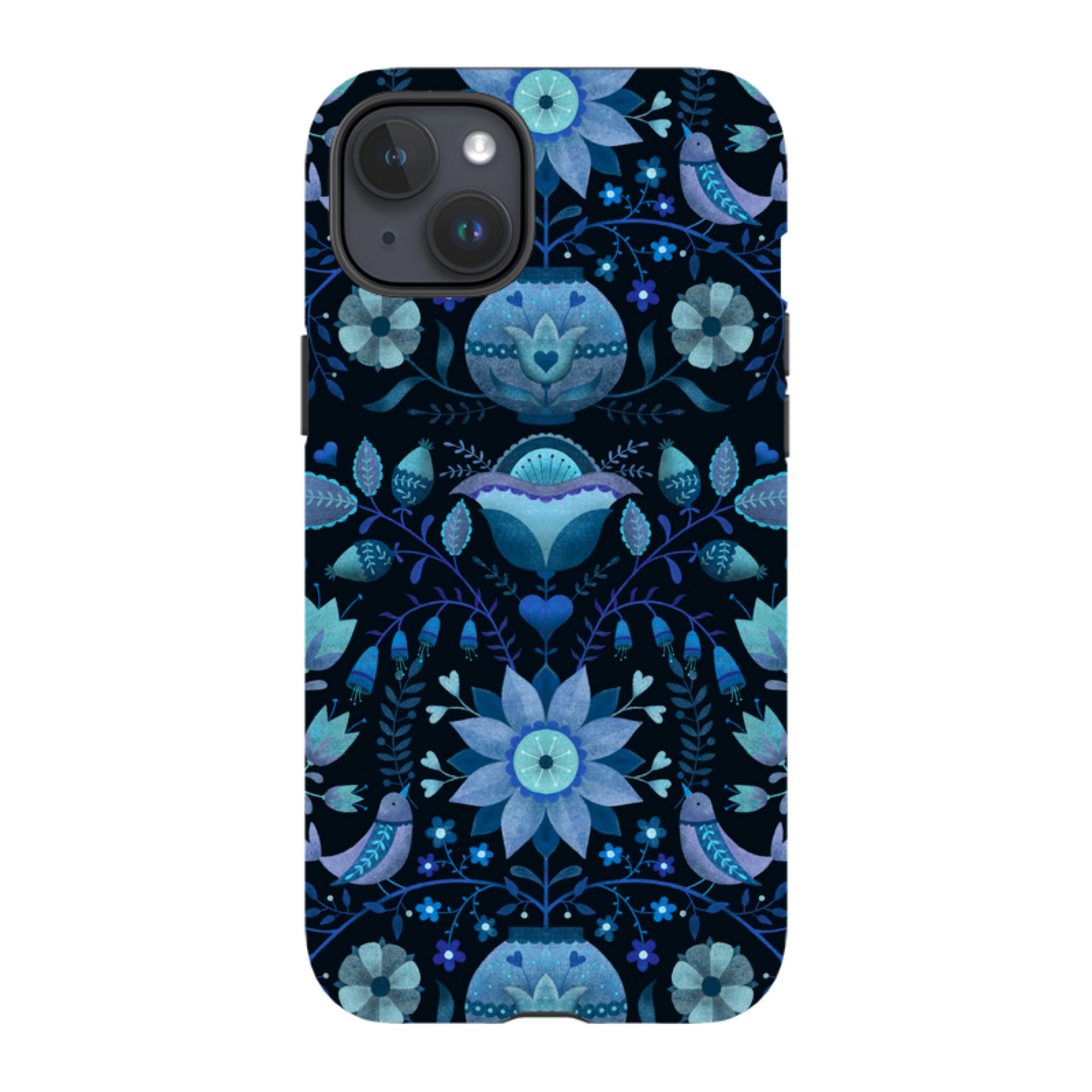 iPhone MagSafe Tough Case -  Blue Folk By Suzy Taylor