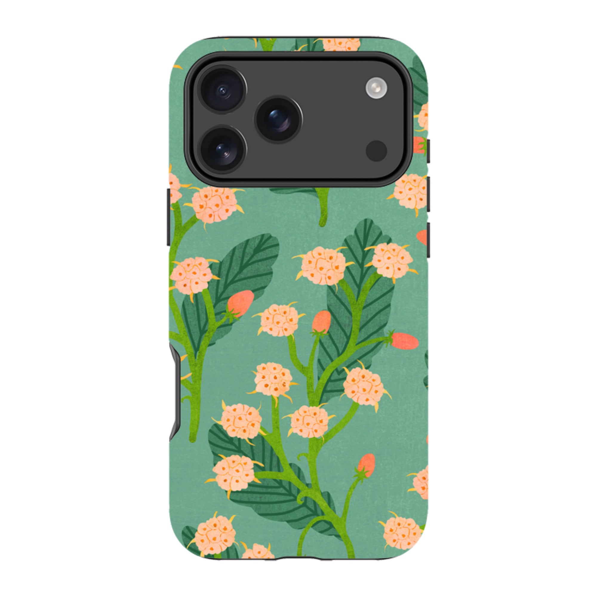 iPhone Tough Case - Summer Seeds Teal By Katherine Quinn