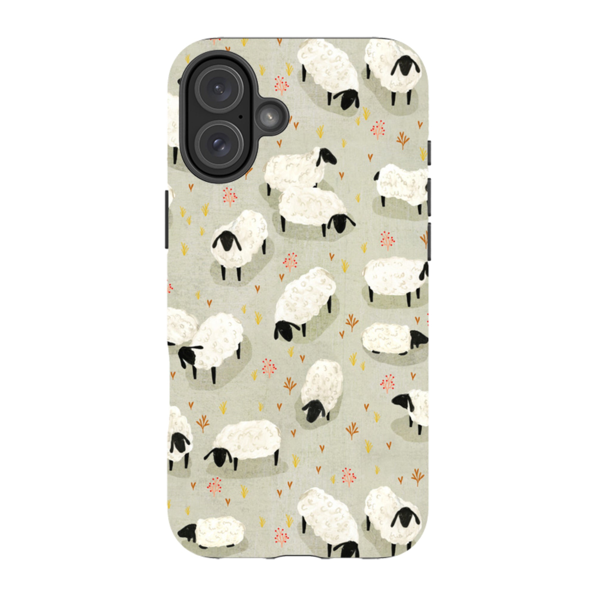 iPhone MagSafe Tough Case - Sheep Grey By Katherine Quinn