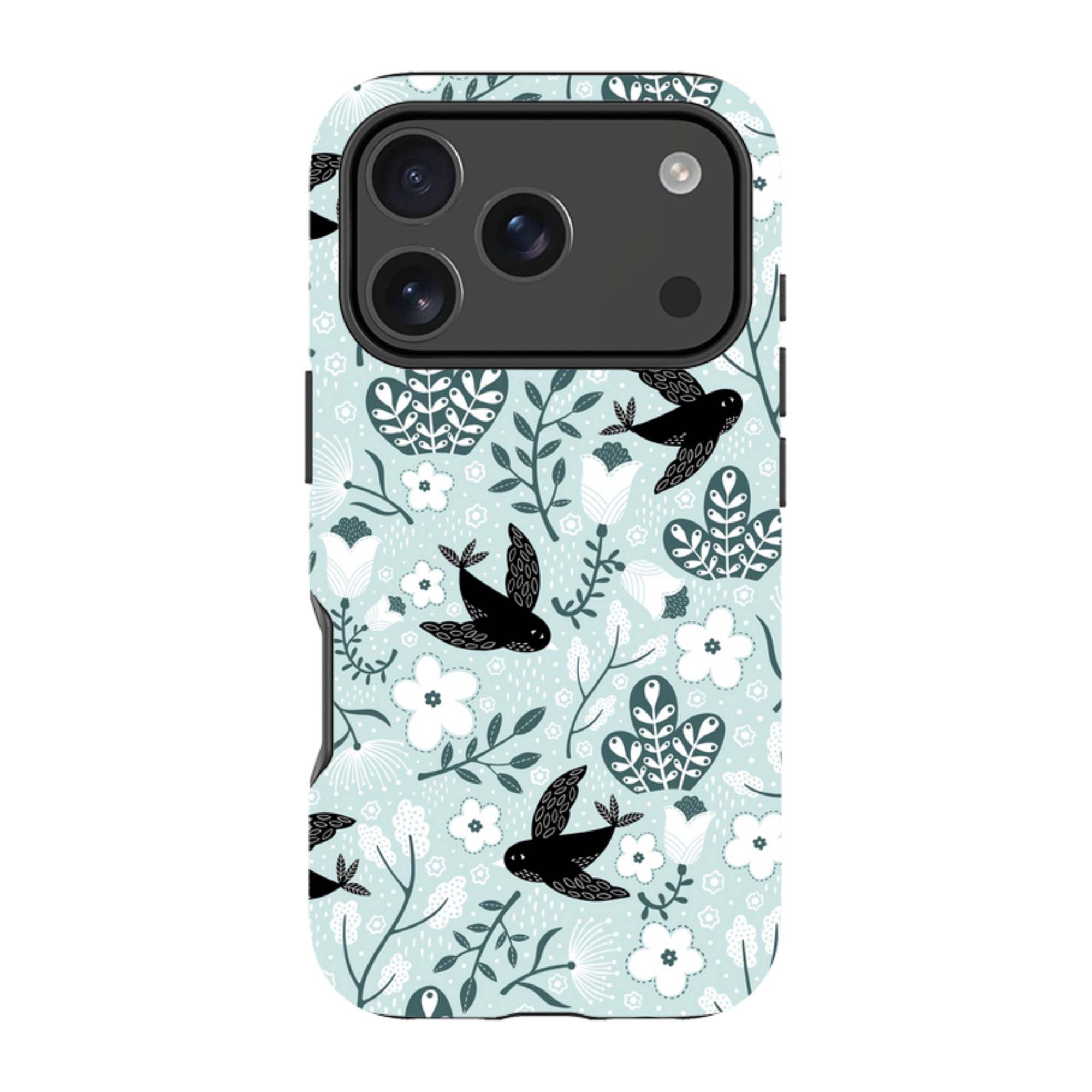 iPhone Tough Case - Black Birds By Suzy Taylor