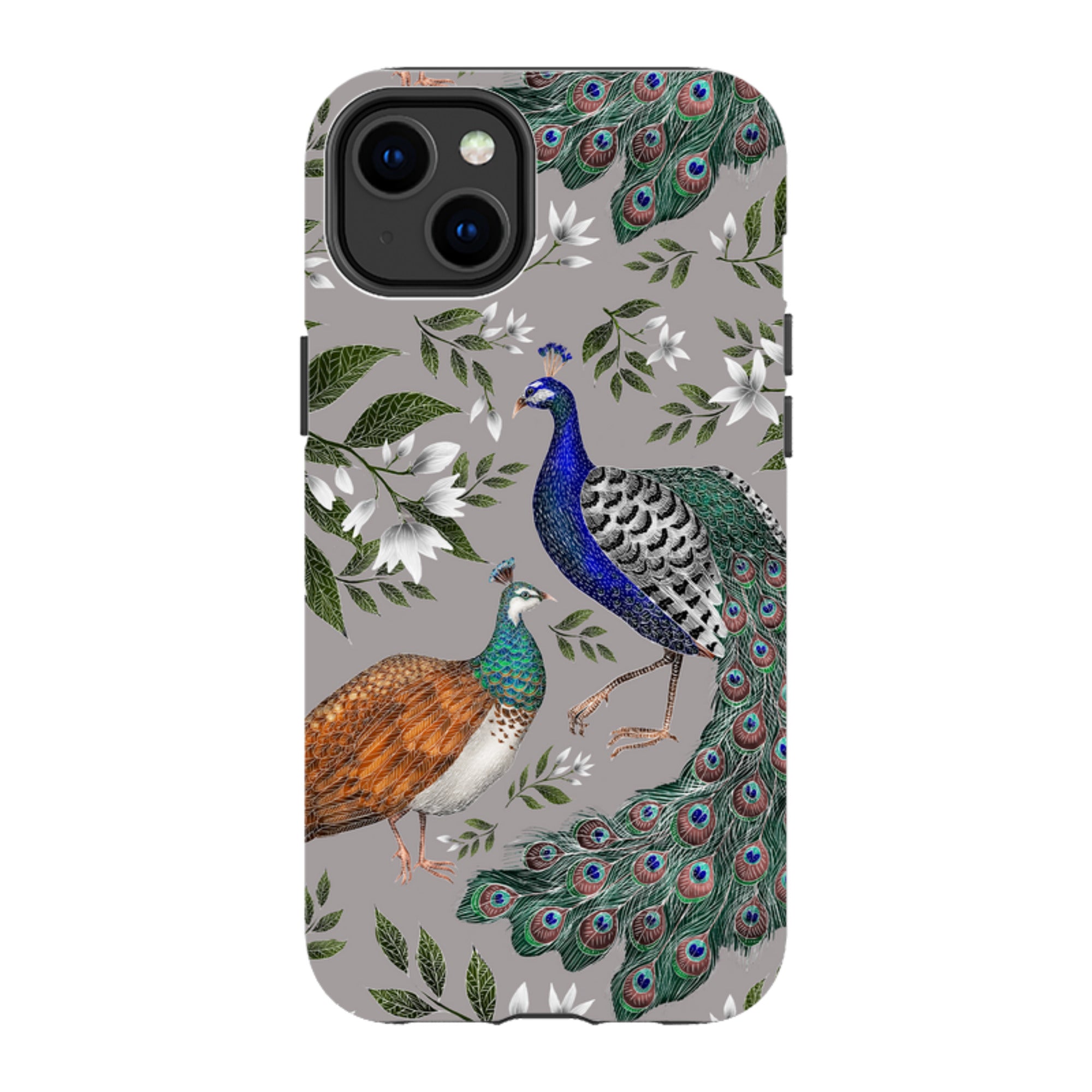 iPhone MagSafe Tough Case -  Peahen and Peacock By Catherine Rowe