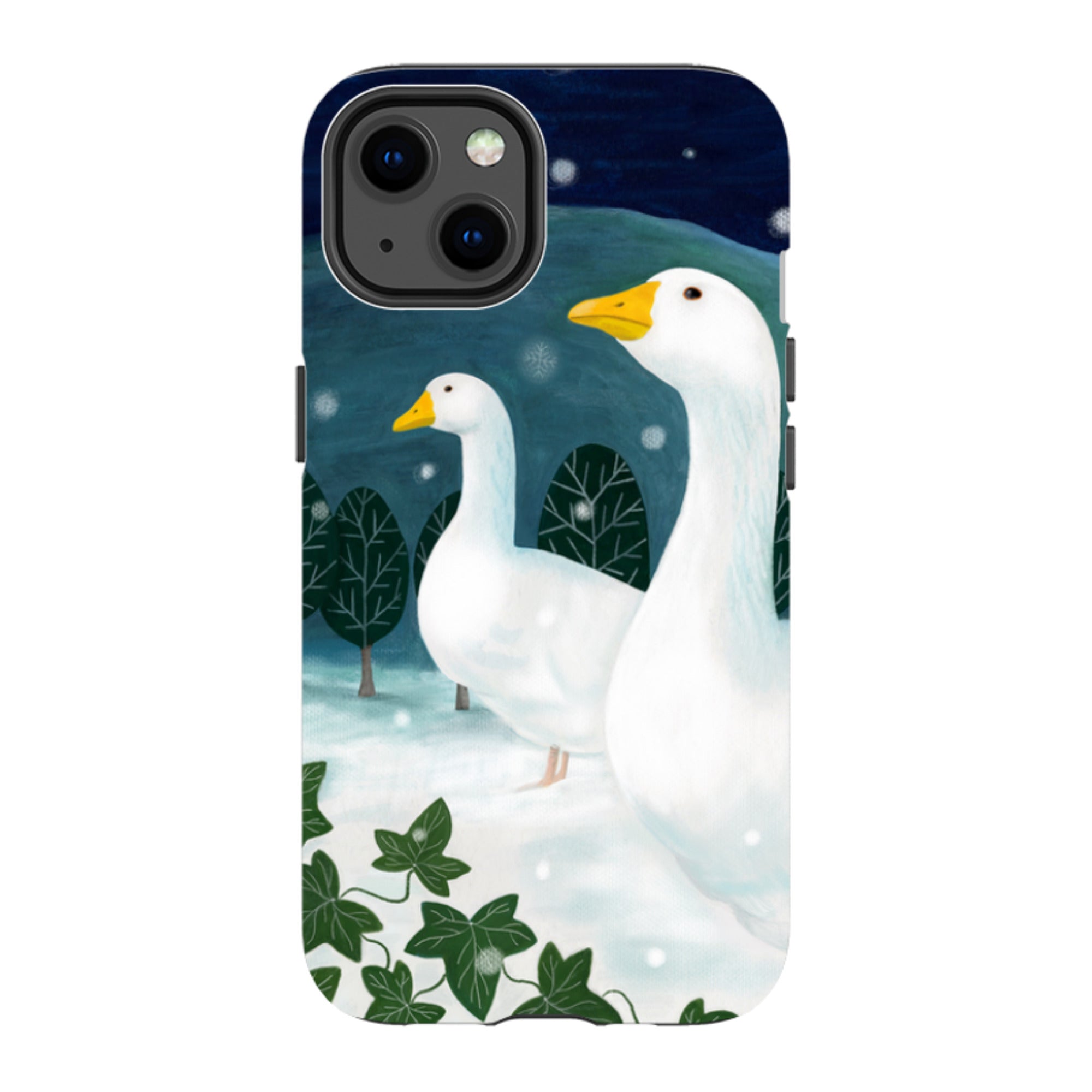 iPhone MagSafe Tough Case - Winter Geese By Bex Parkin