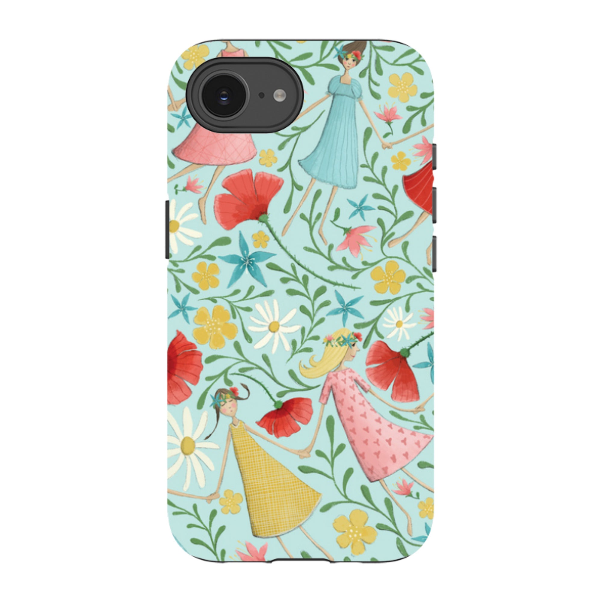 iPhone Tough Case - Midsummer Dance Blue By Maja Lindberg