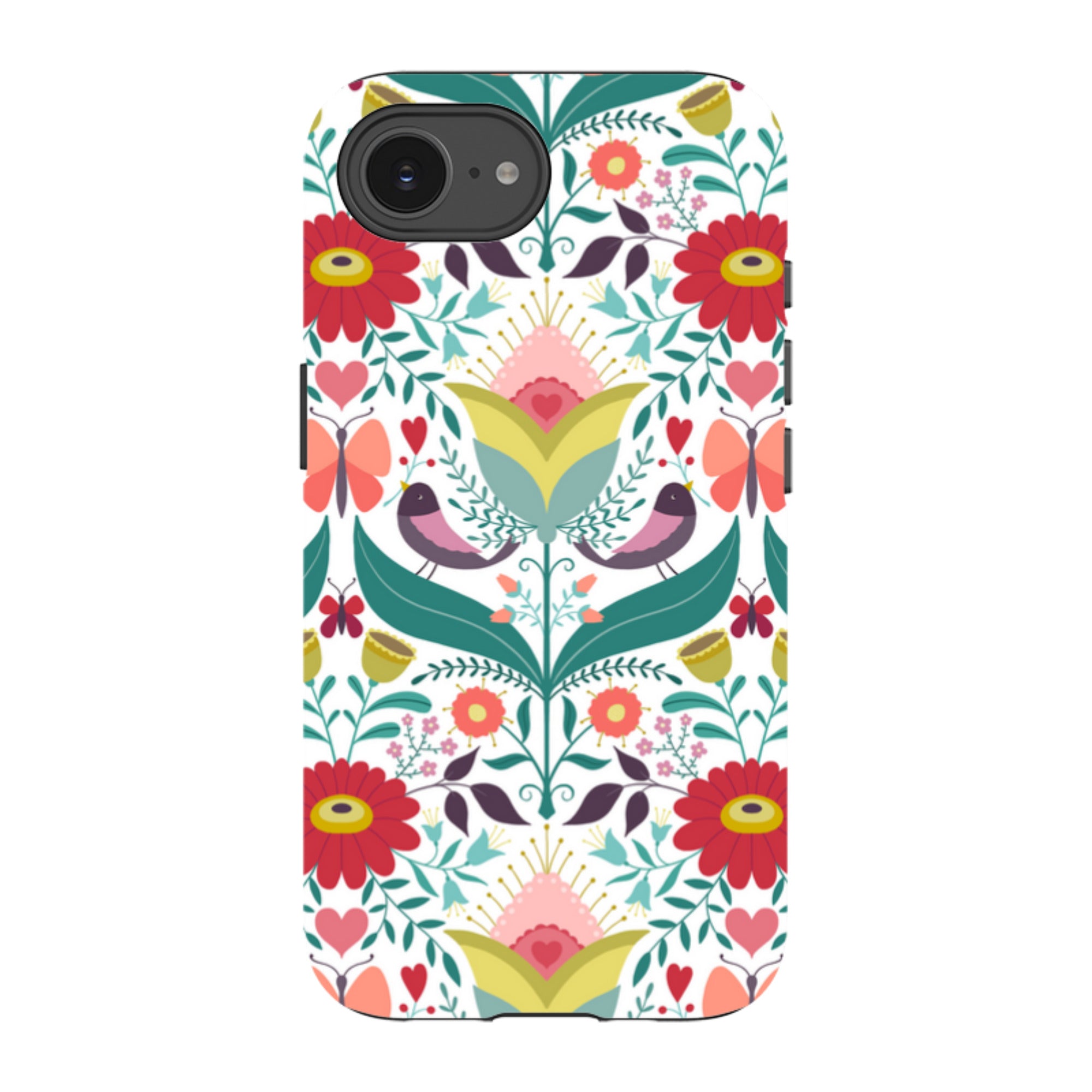 iPhone Tough Case - Bird Pattern IV By Suzy Taylor