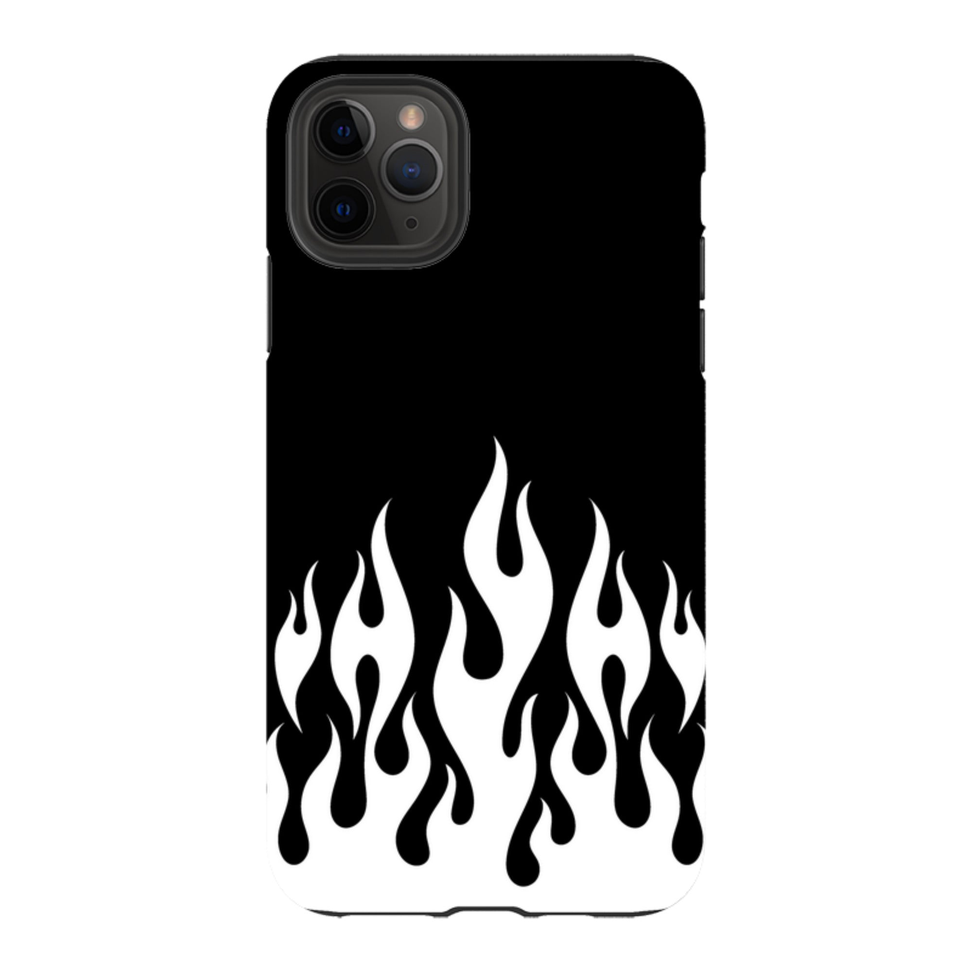 iPhone Tough Case - White Flames