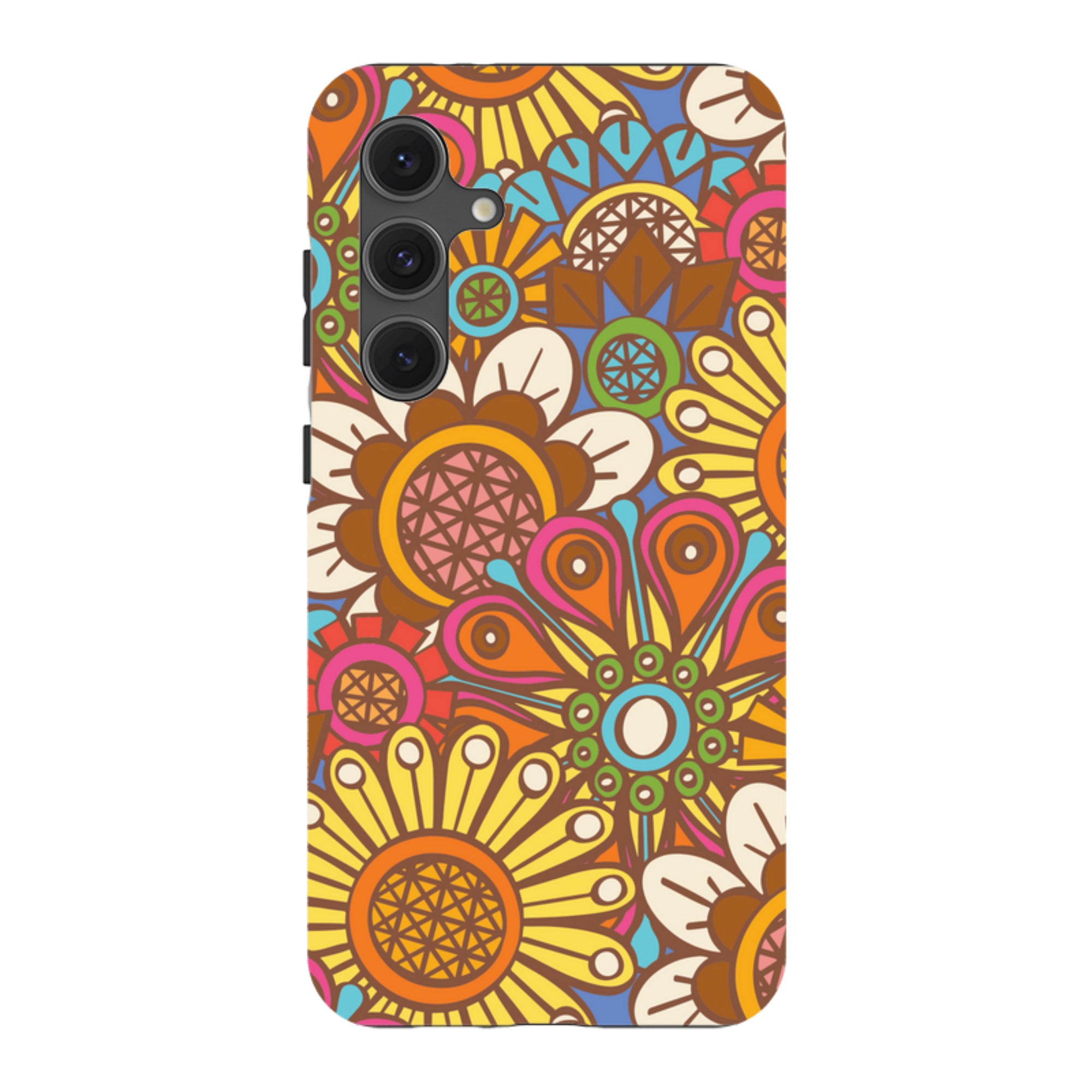 Samsung Tough Case - Retro Posy Brights By Amelia Bowman