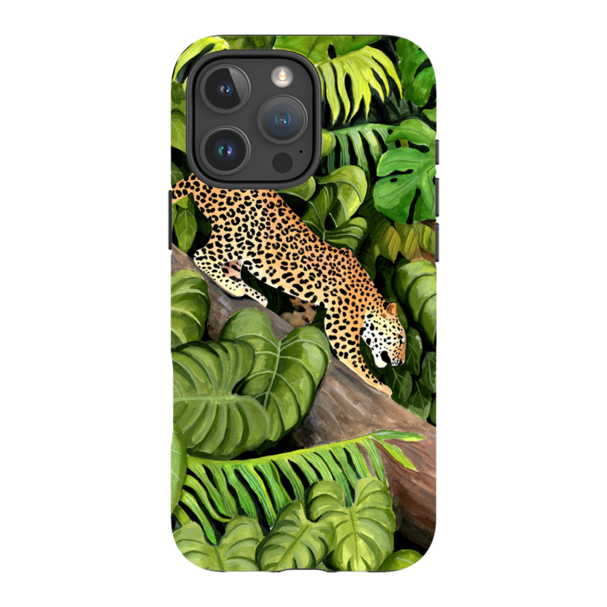 iPhone Tough Case - Leopard Poised By Bex Parkin