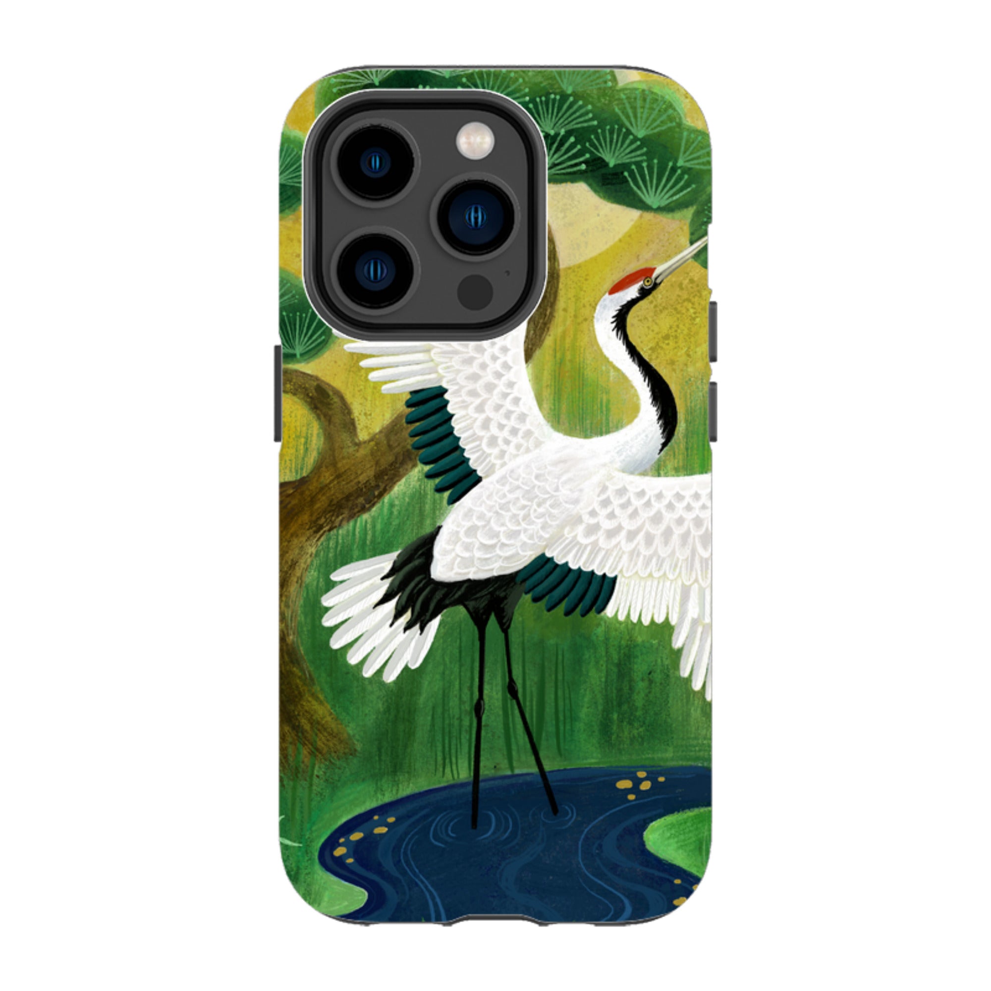 iPhone Tough Case - Crane By Bex Parkin