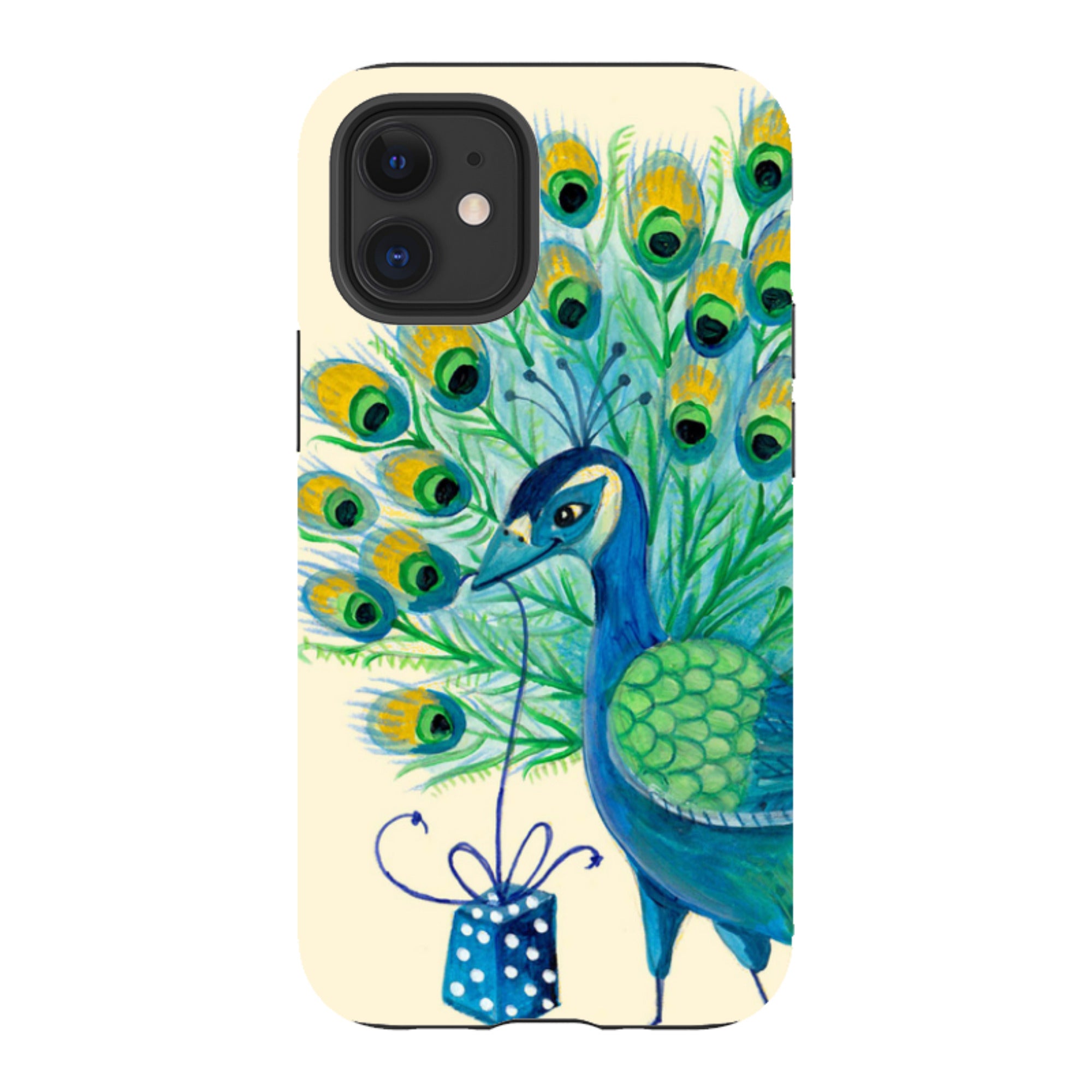 iPhone Tough Case - Peacock Present By Caroline Bonne Muller