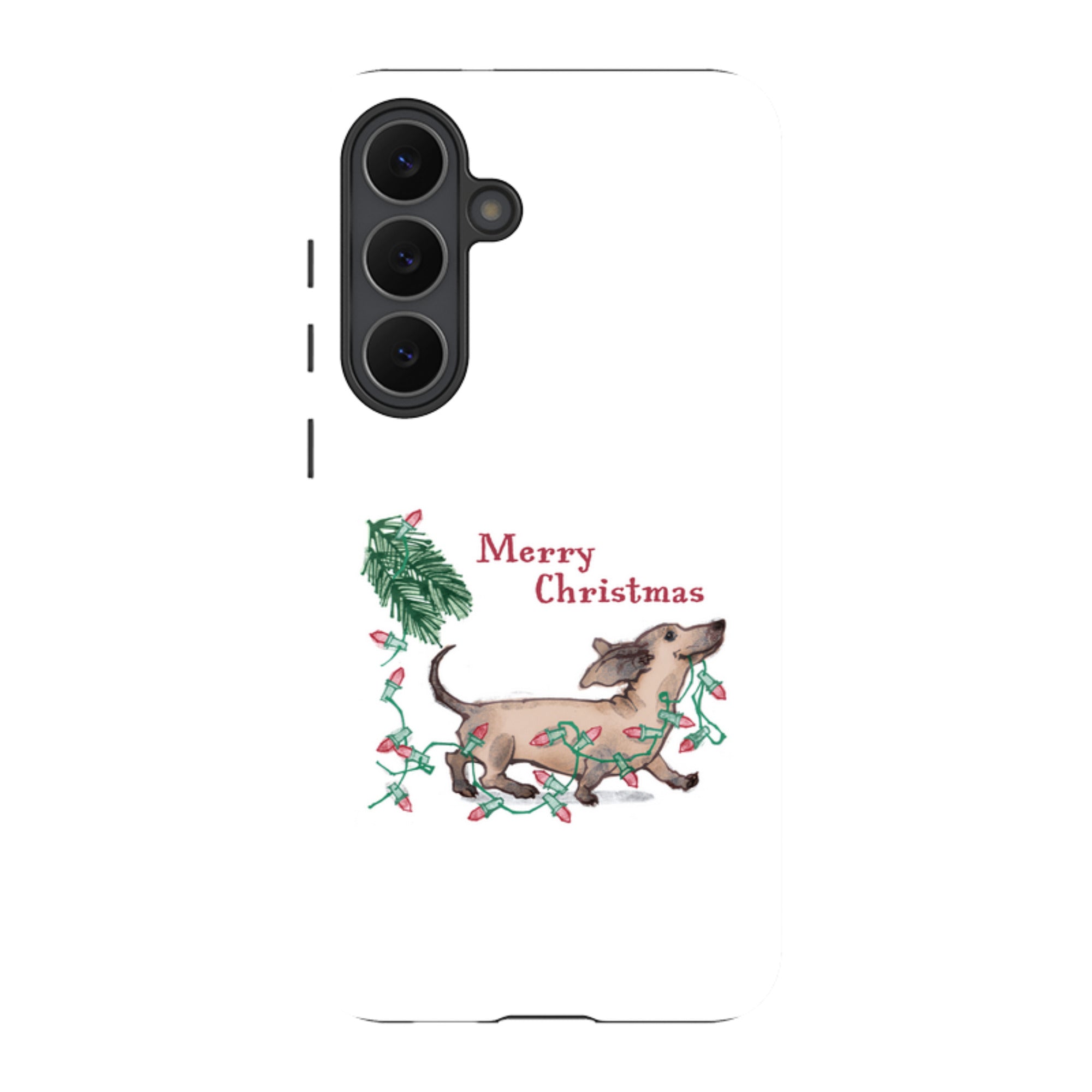 Samsung Tough Case - Christmas Dachshund By Liane Payne