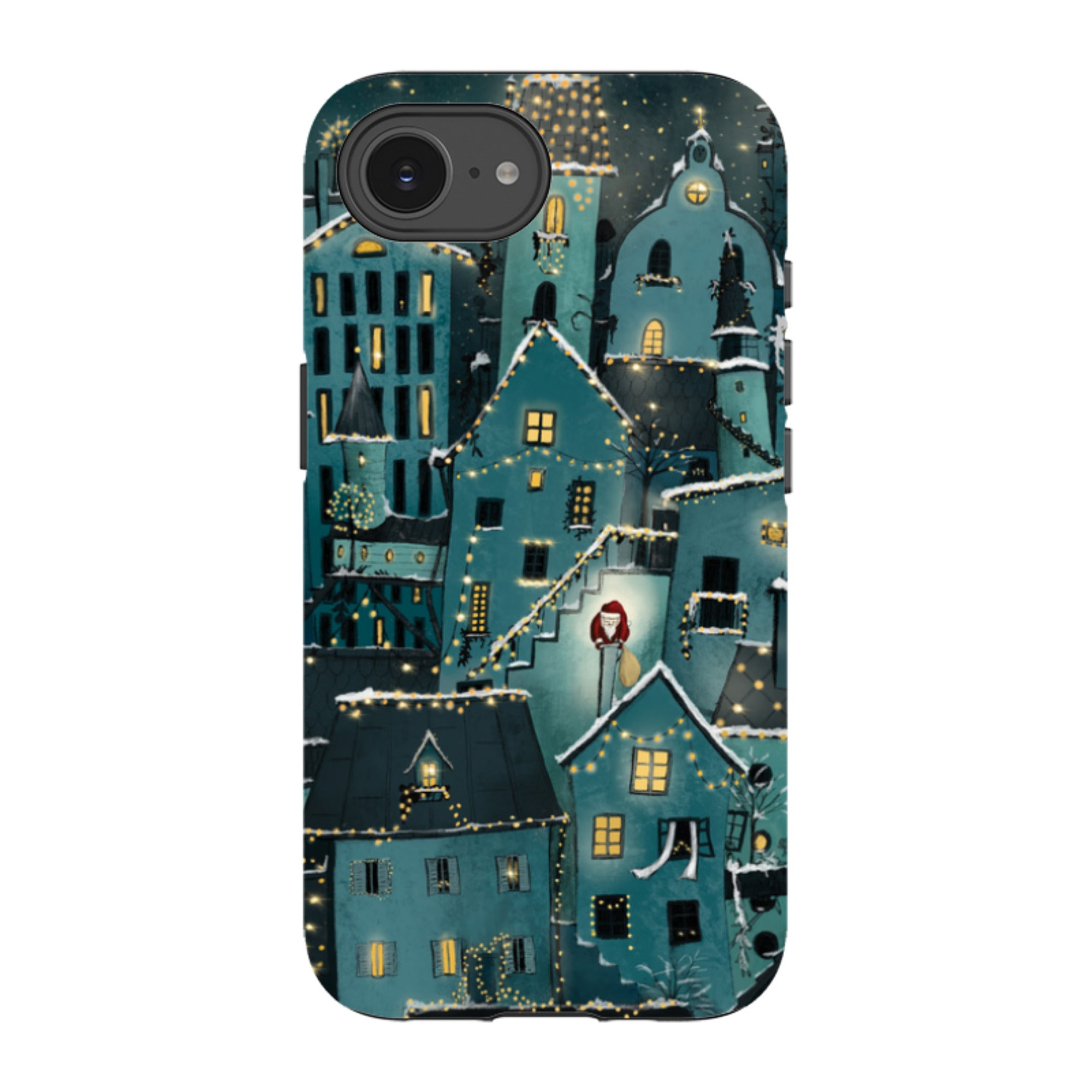 iPhone Tough Case - Citywinkles Blue By Maja Lindberg