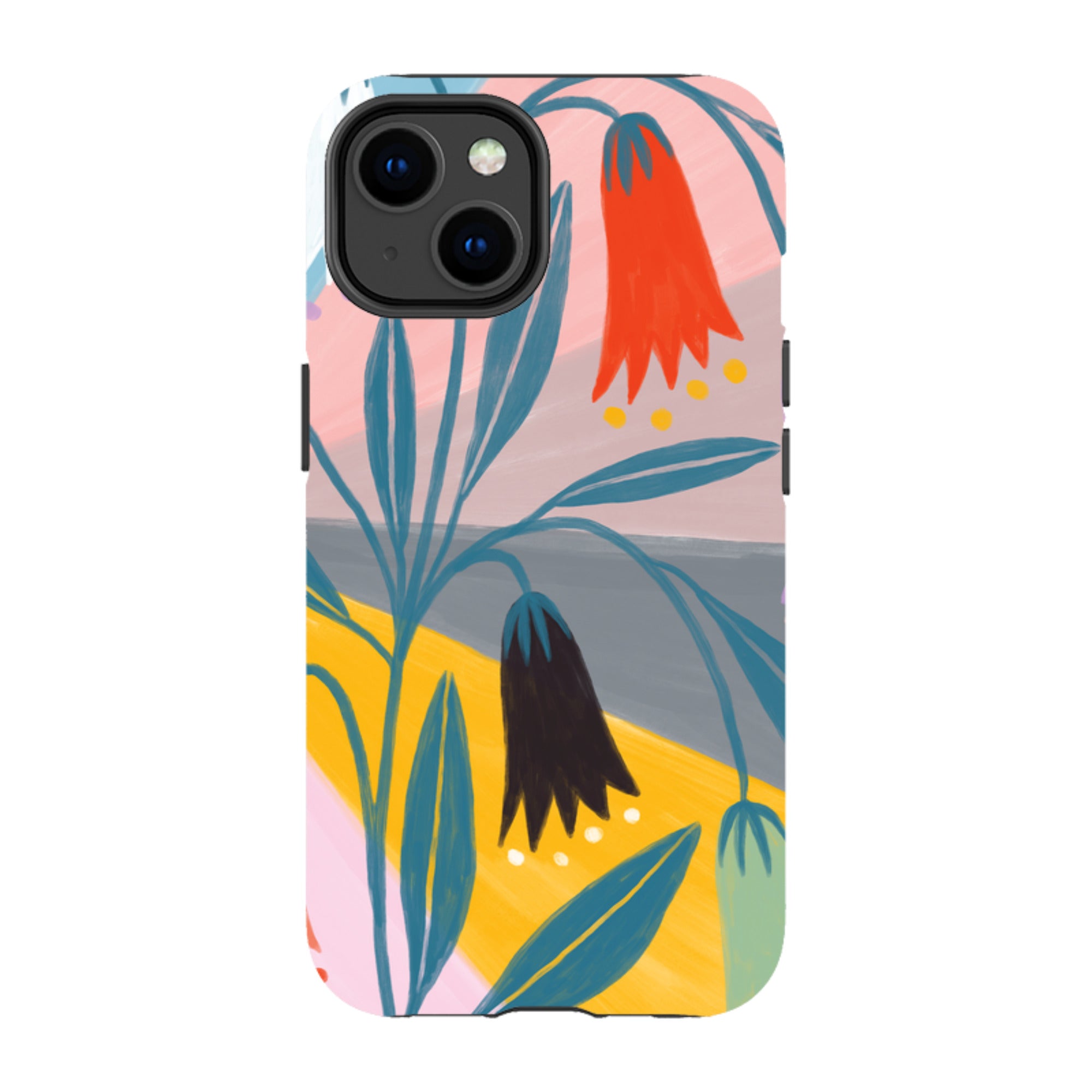 iPhone Tough Case - Bell Flowers By Lee Foster Wilson