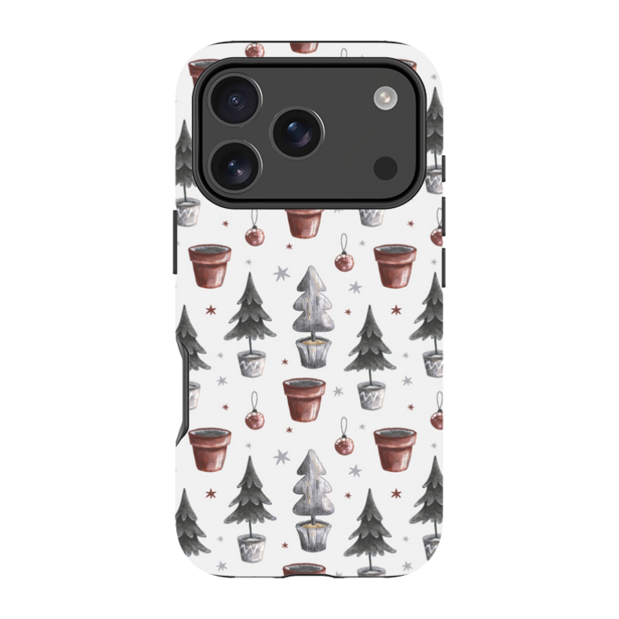 iPhone MagSafe Tough Case - Xmas Tree Pattern