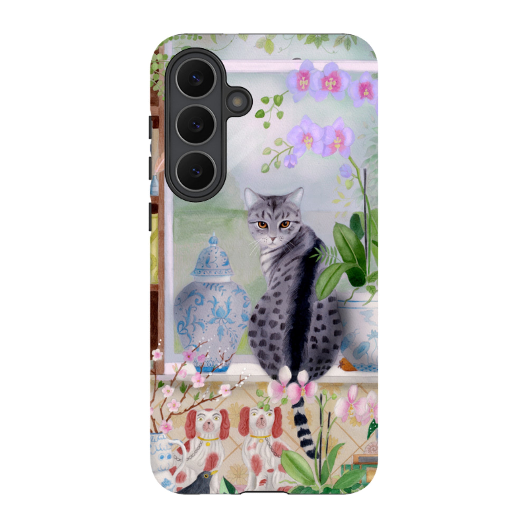 Samsung Tough Case - Cat In Window By Bex Parkin
