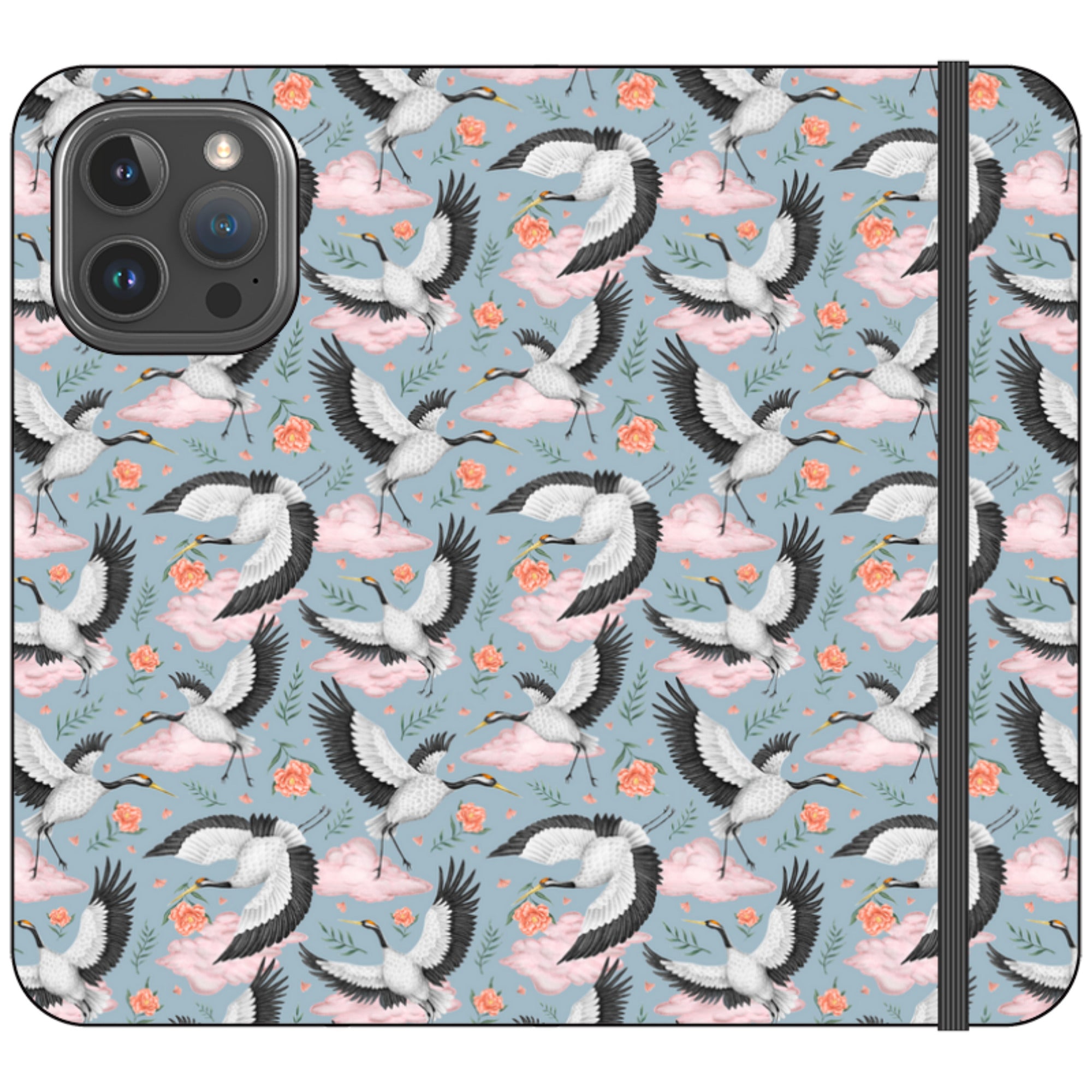 Flight of the Cranes Wallet Case By Catherine Rowe