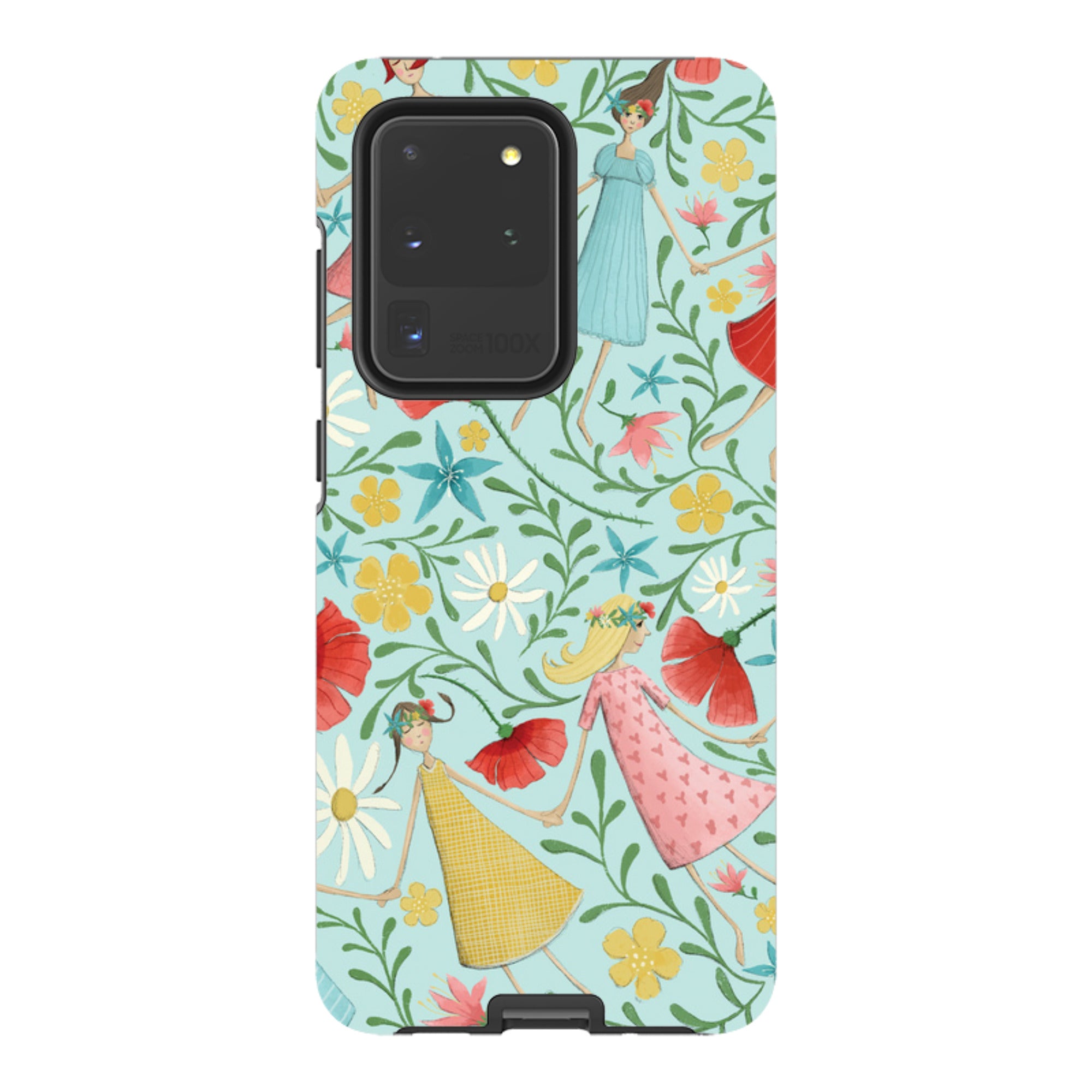 Samsung Tough Case - Midsummer Dance Blue By Maja Lindberg