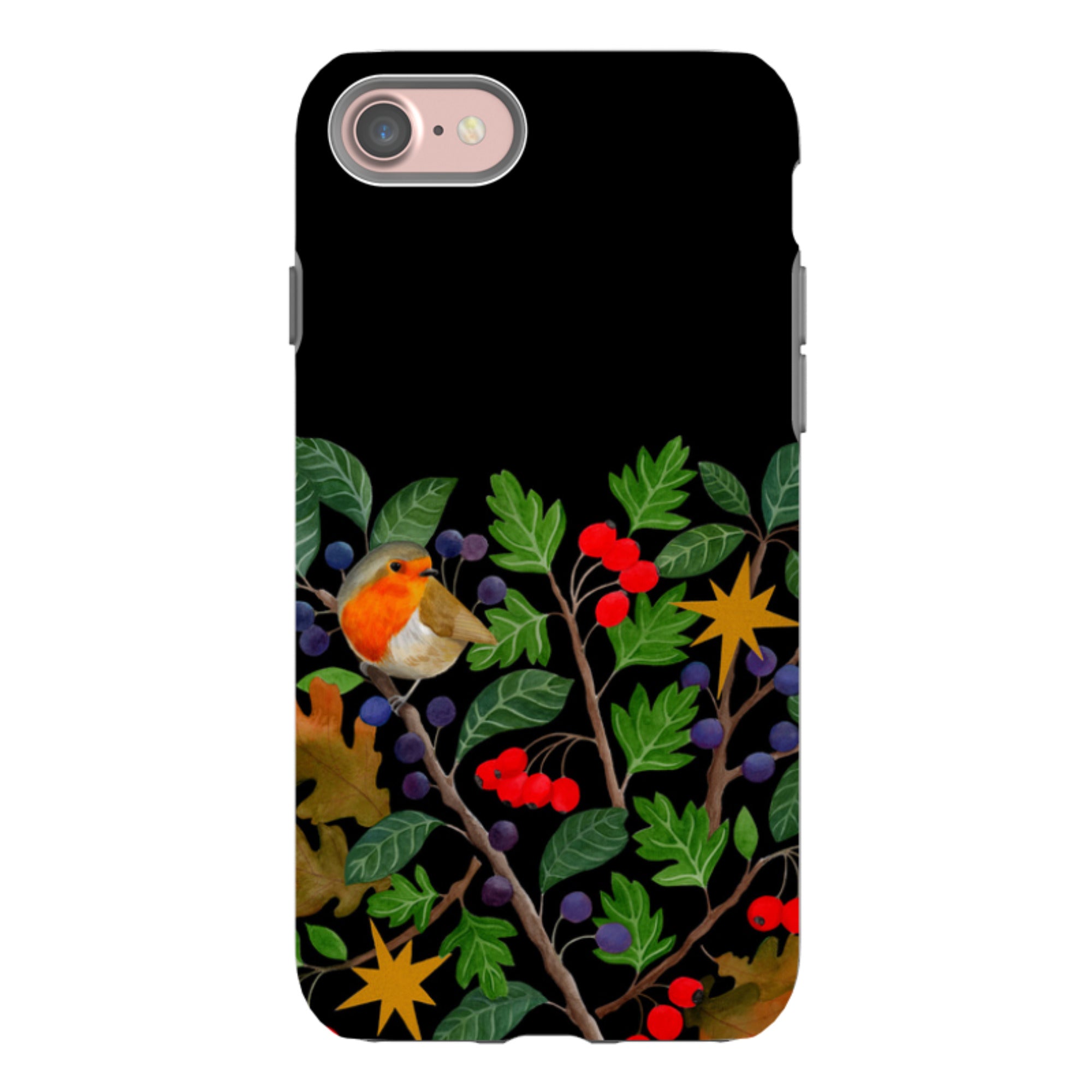 iPhone Tough Case - Sloe Robin By Bex Parkin