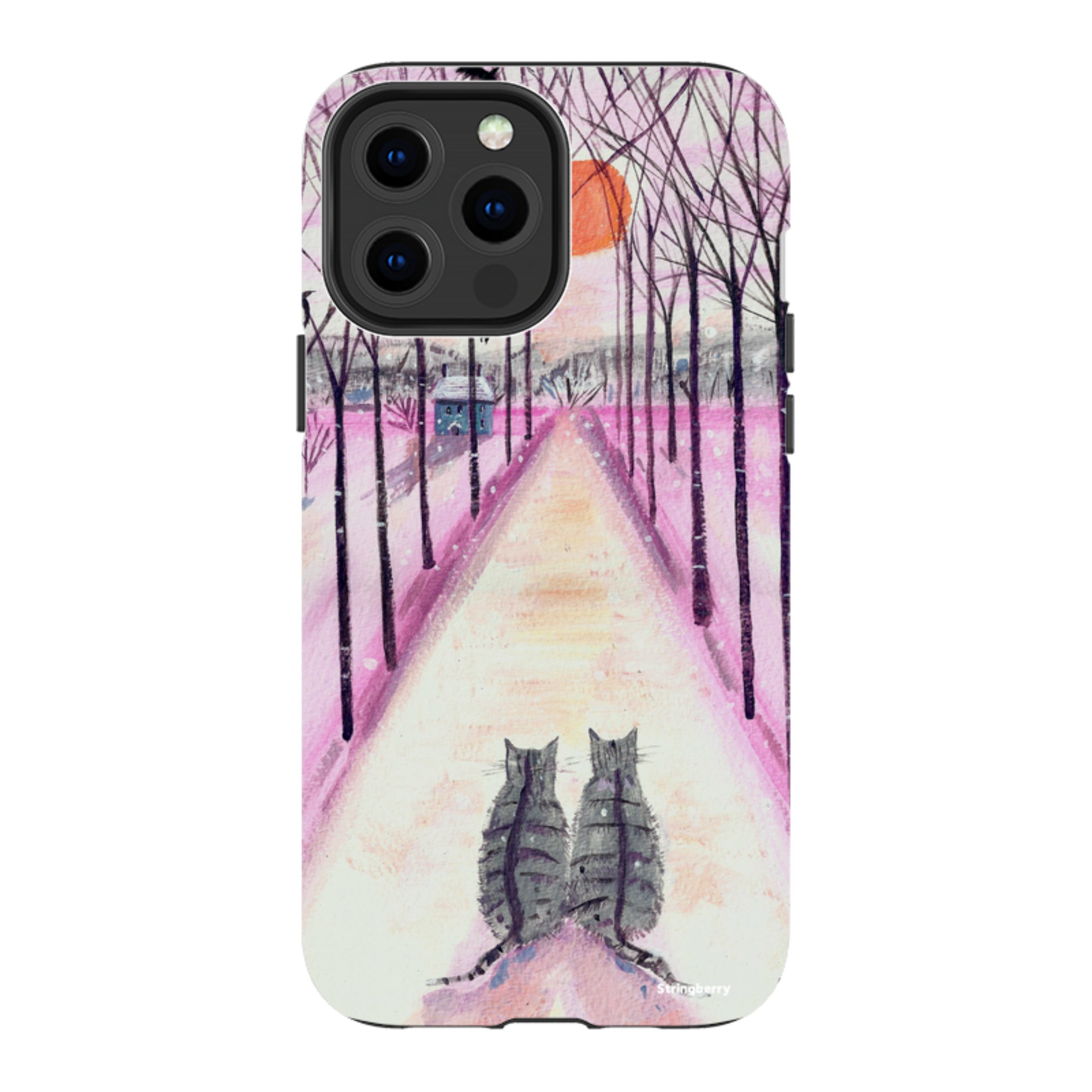iPhone MagSafe Tough Case - Winter Cats By Mary Stubberfield