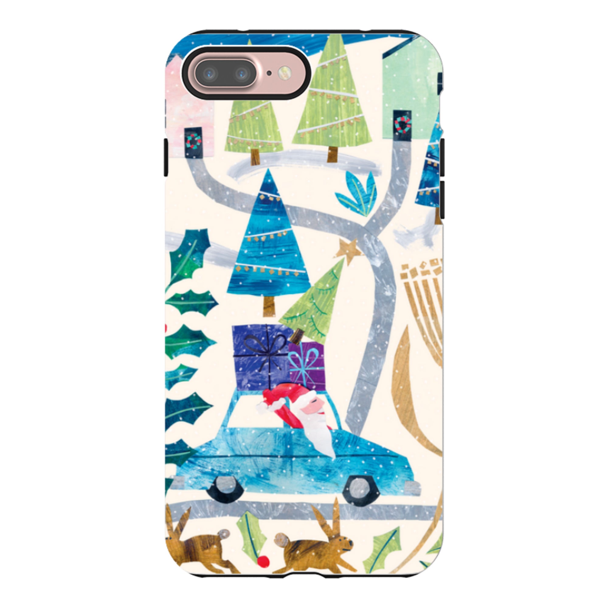 iPhone Tough Case - Santa Driving Home By Tracey English