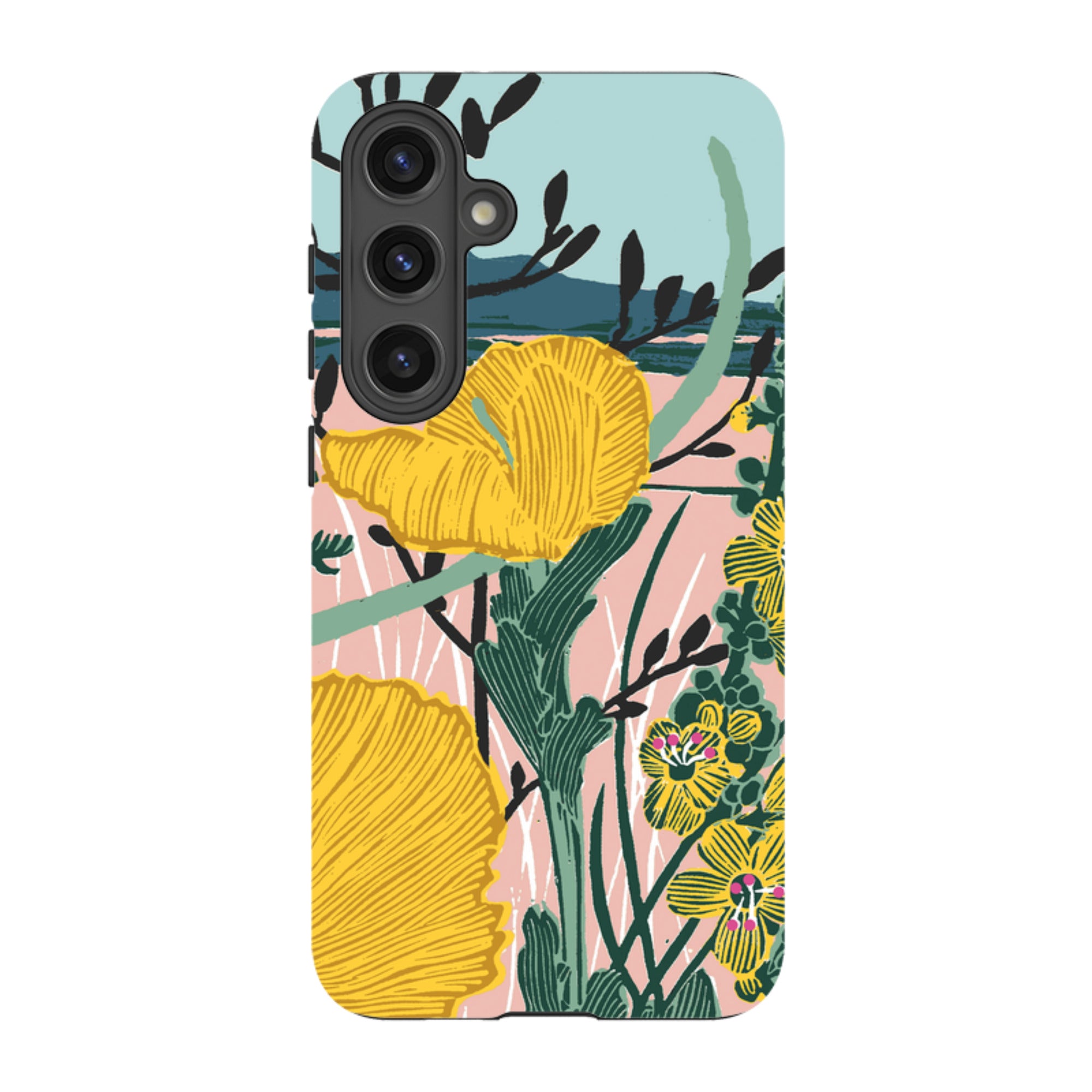 Samsung Tough Case - Yellow Poppies By Kate Heiss