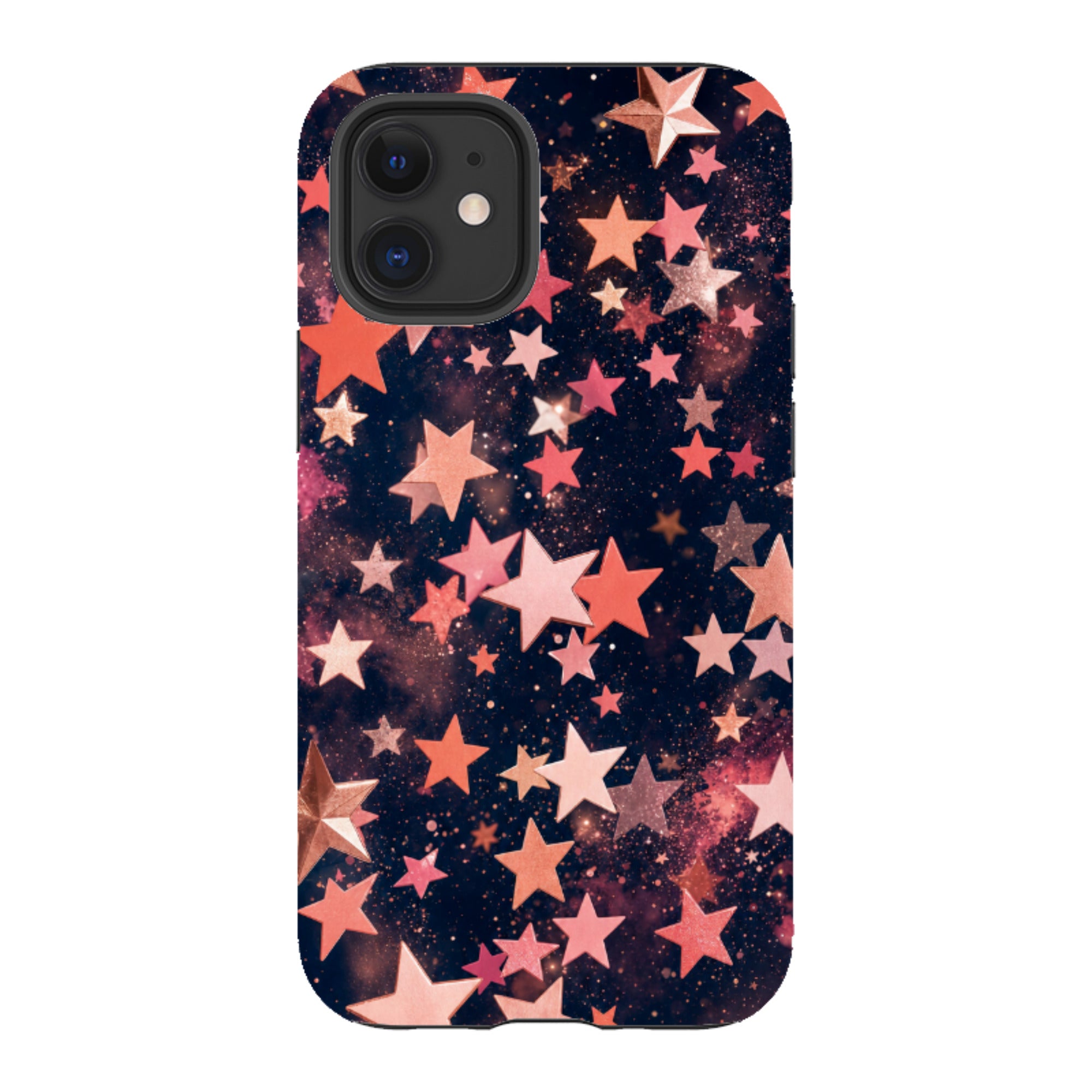 iPhone Tough Case - Rose Gold Galaxy Star