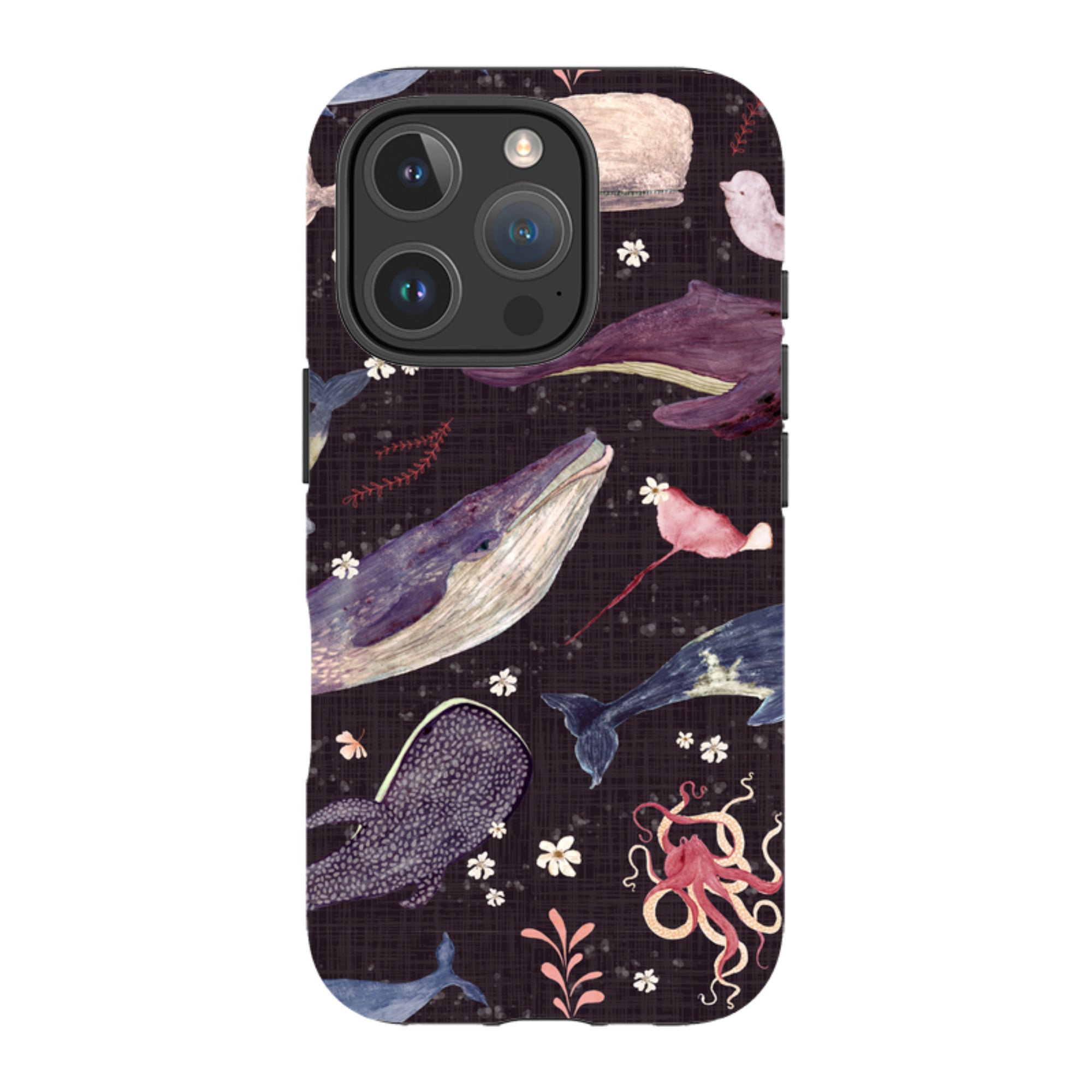 iPhone MagSafe Tough Case - Whale Song Grape By Katherine Quinn