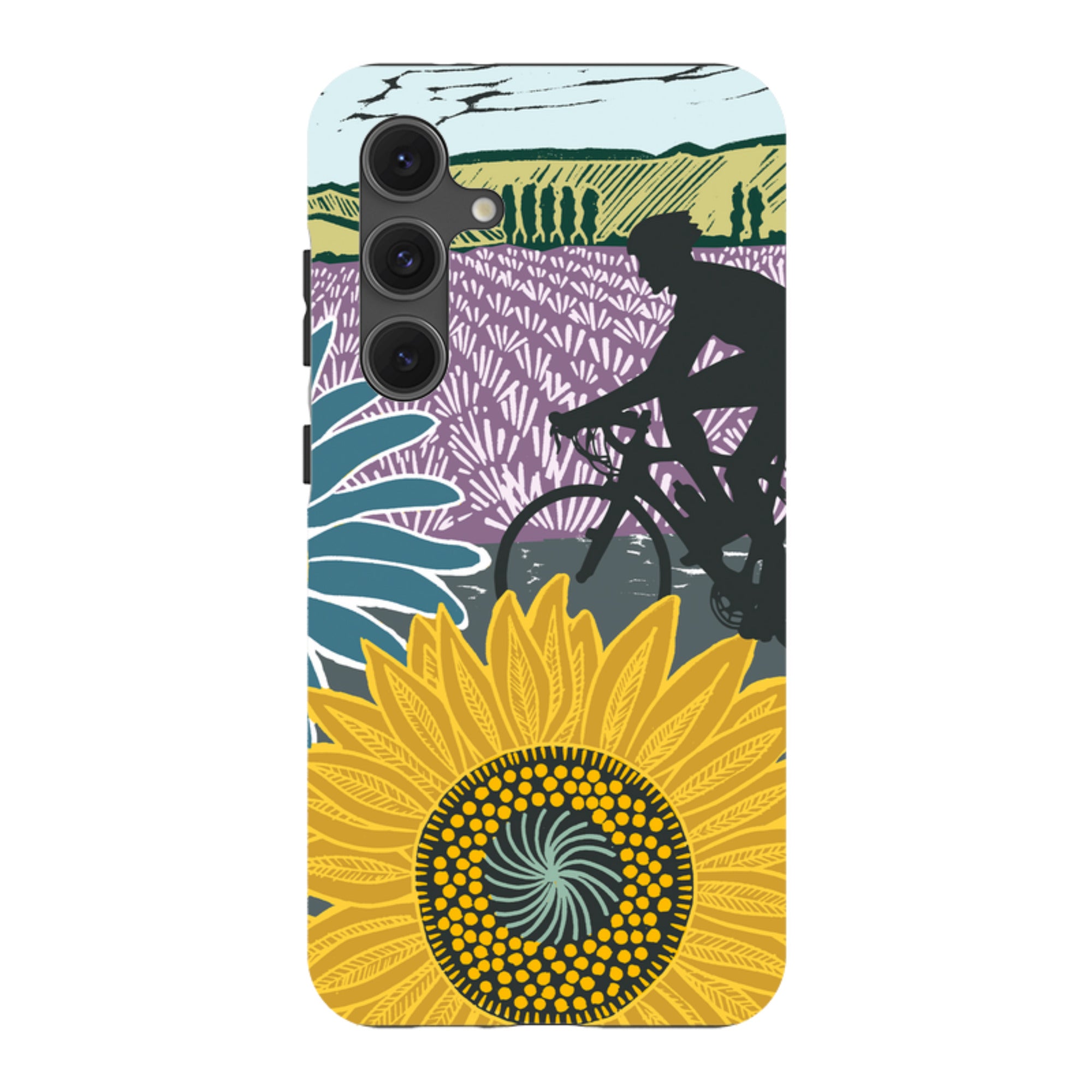 Samsung Tough Case - Bike and Sunflowers By Kate Heiss