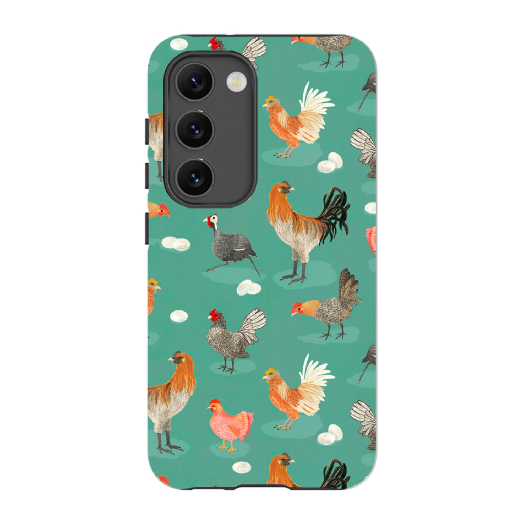 Samsung Tough Case - Chicken Teal By Katherine Quinn