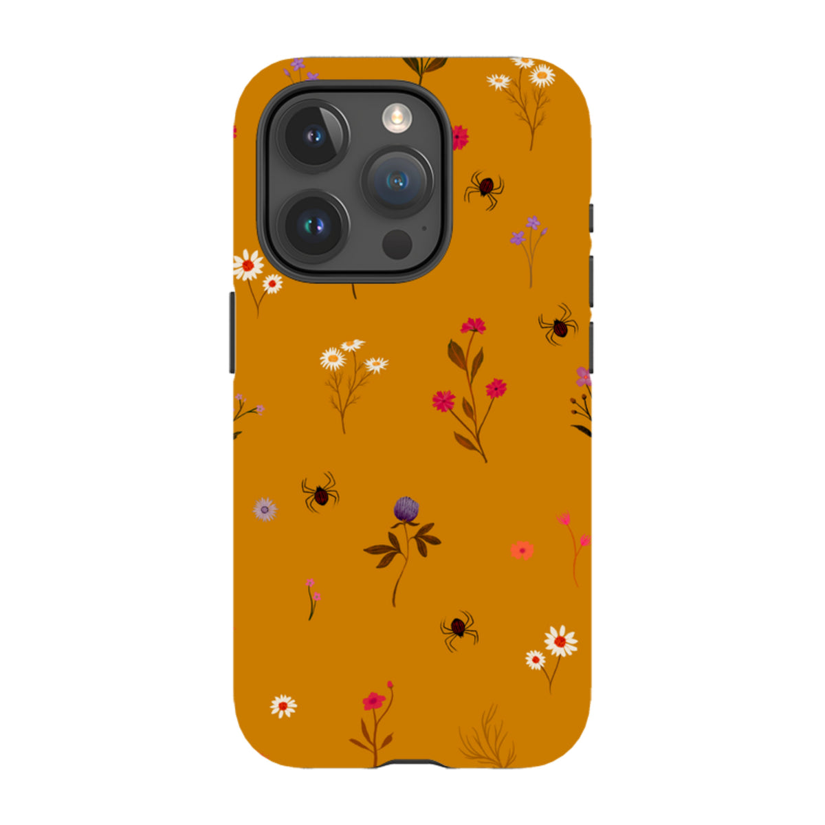 iPhone Tough Case - Florals and Spiders - Spice By Katherine Quinn