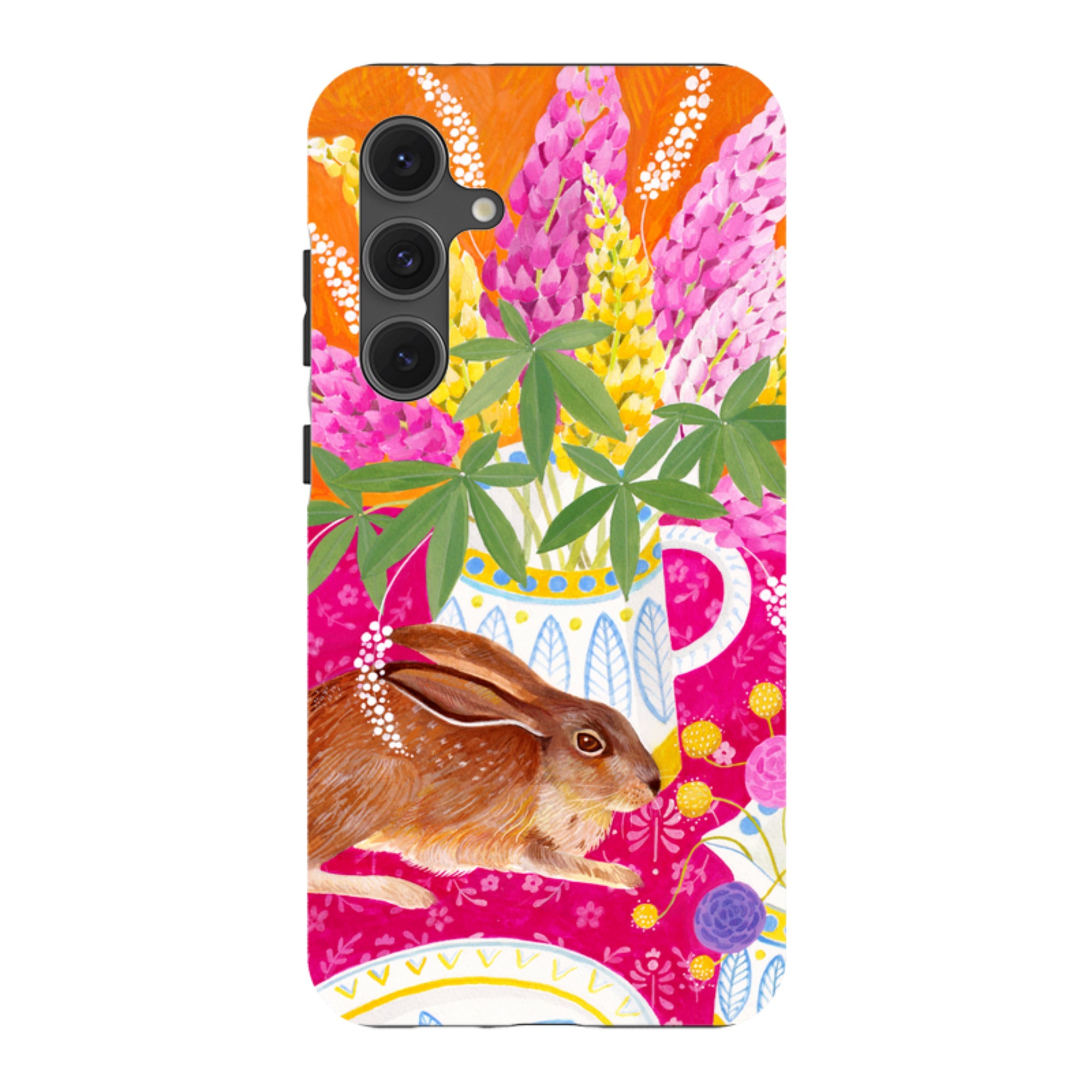 Samsung Tough Case - Rabbit Lupins By Bex Parkin