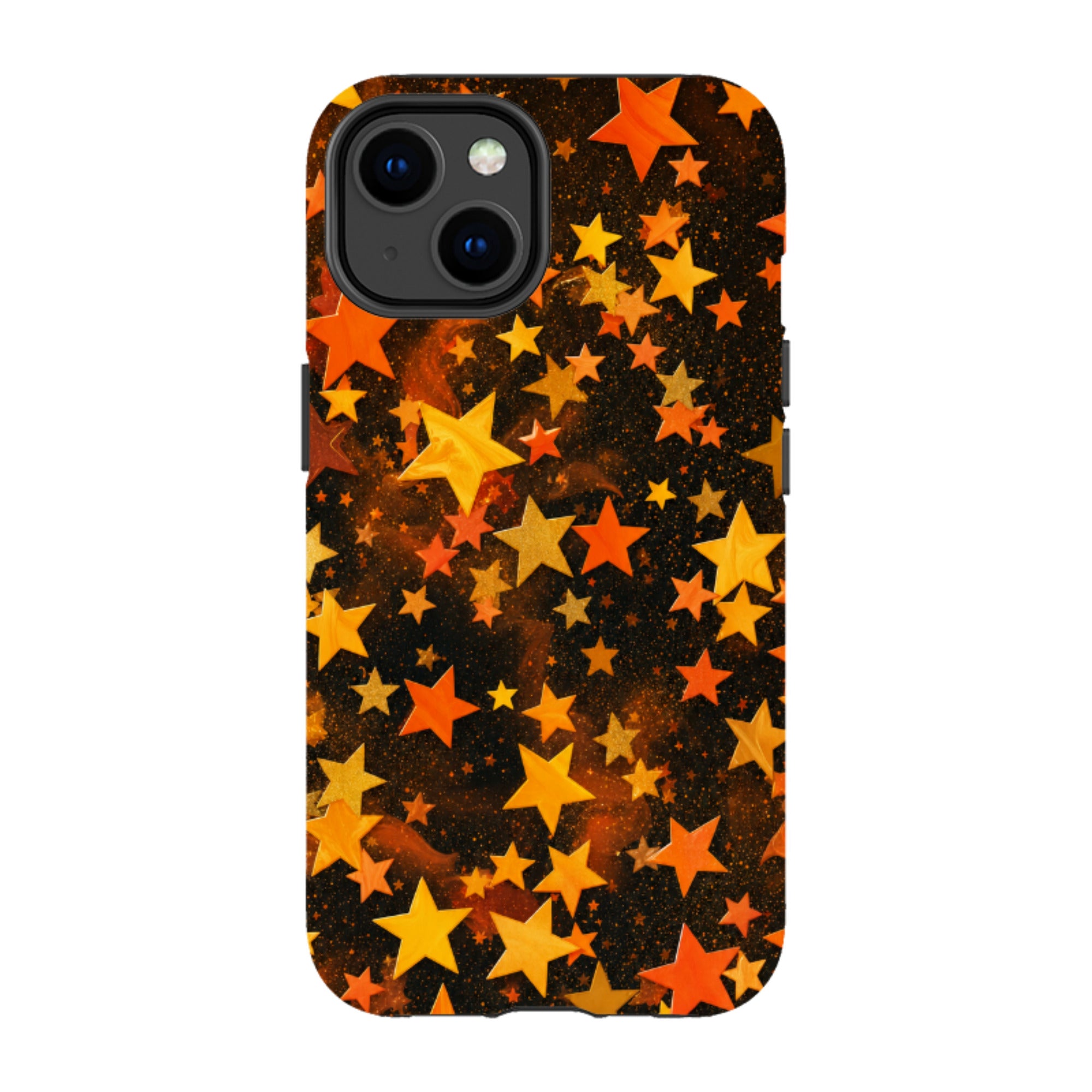 iPhone Tough Case - Orange Galaxy Star