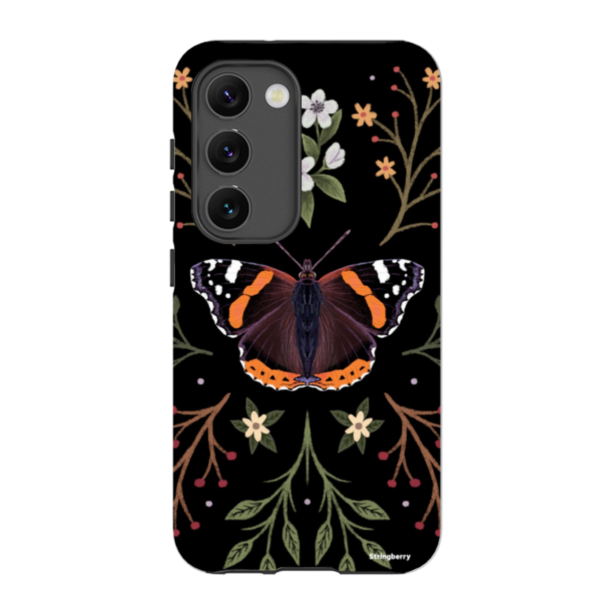 Samsung Tough Case - Red Admiral Butterfly By Anna Stead